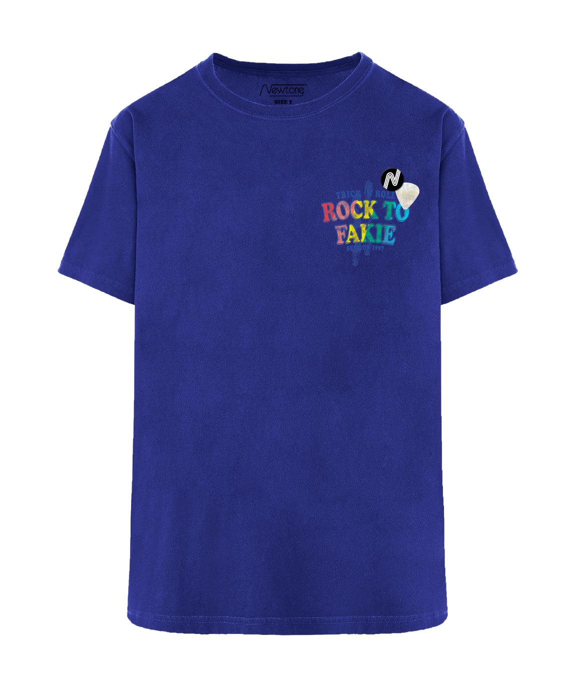 Tee shirt trucker royal "FAKIE SS24" - Newtone