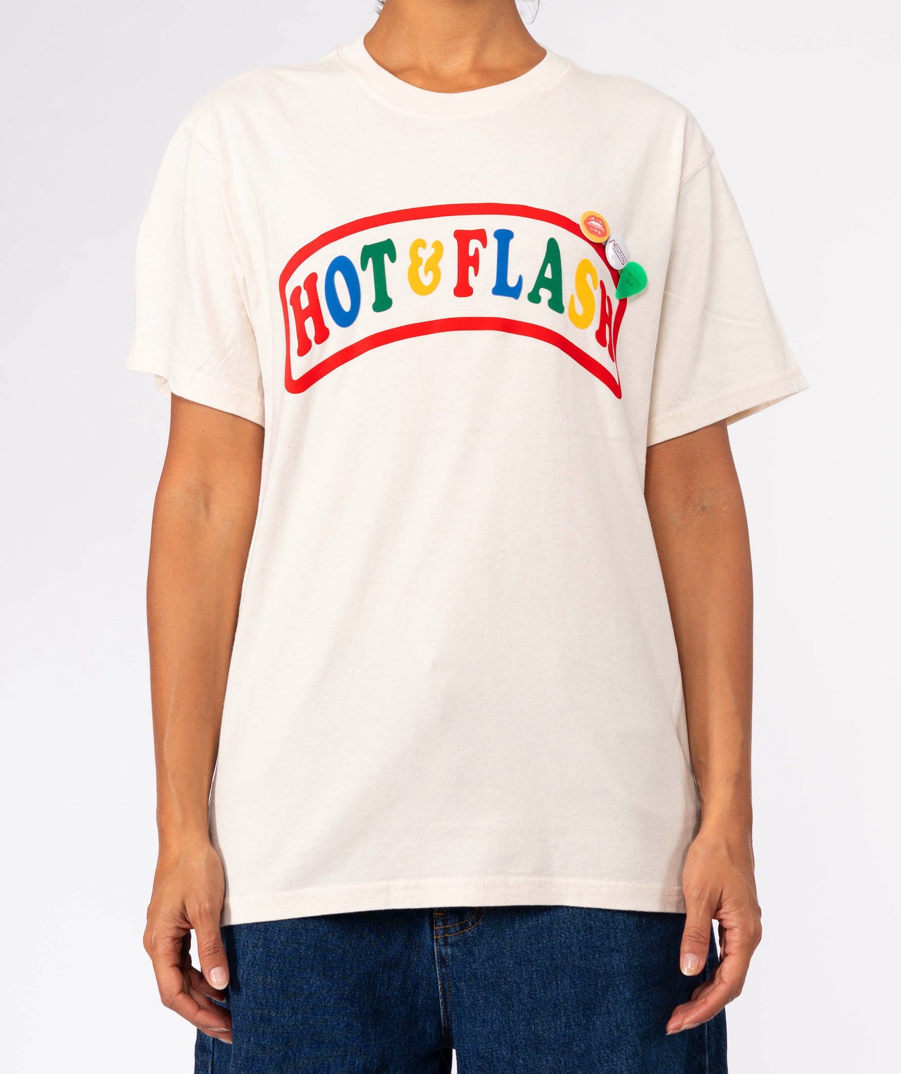 HOT" natural trucker tee shirt