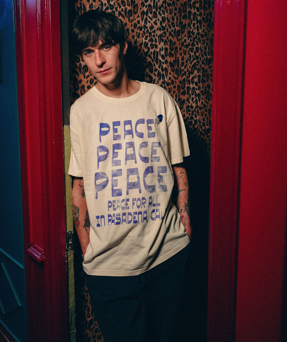 PASADENA" natural trucker tee shirt