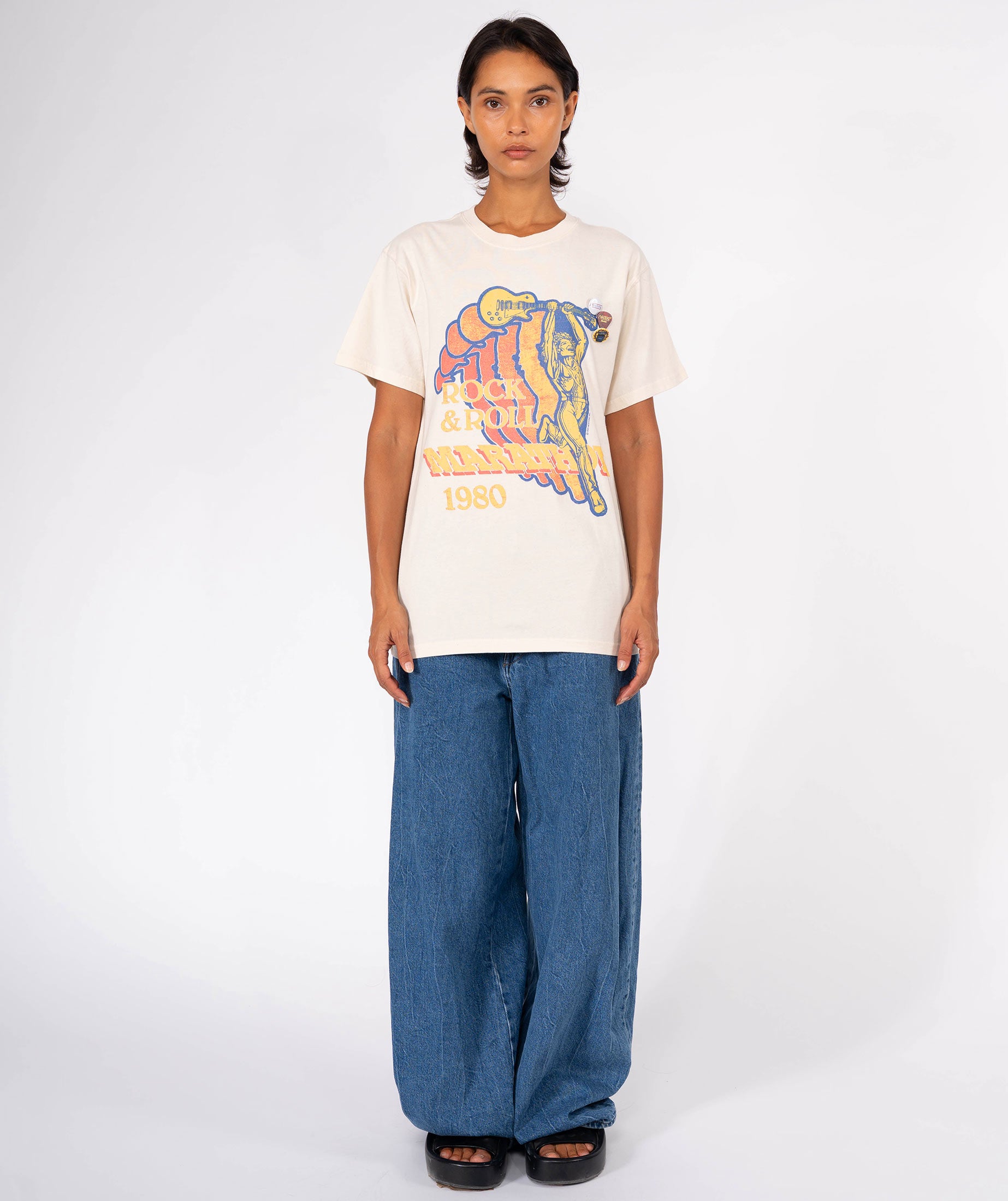 TED" natural trucker tee shirt