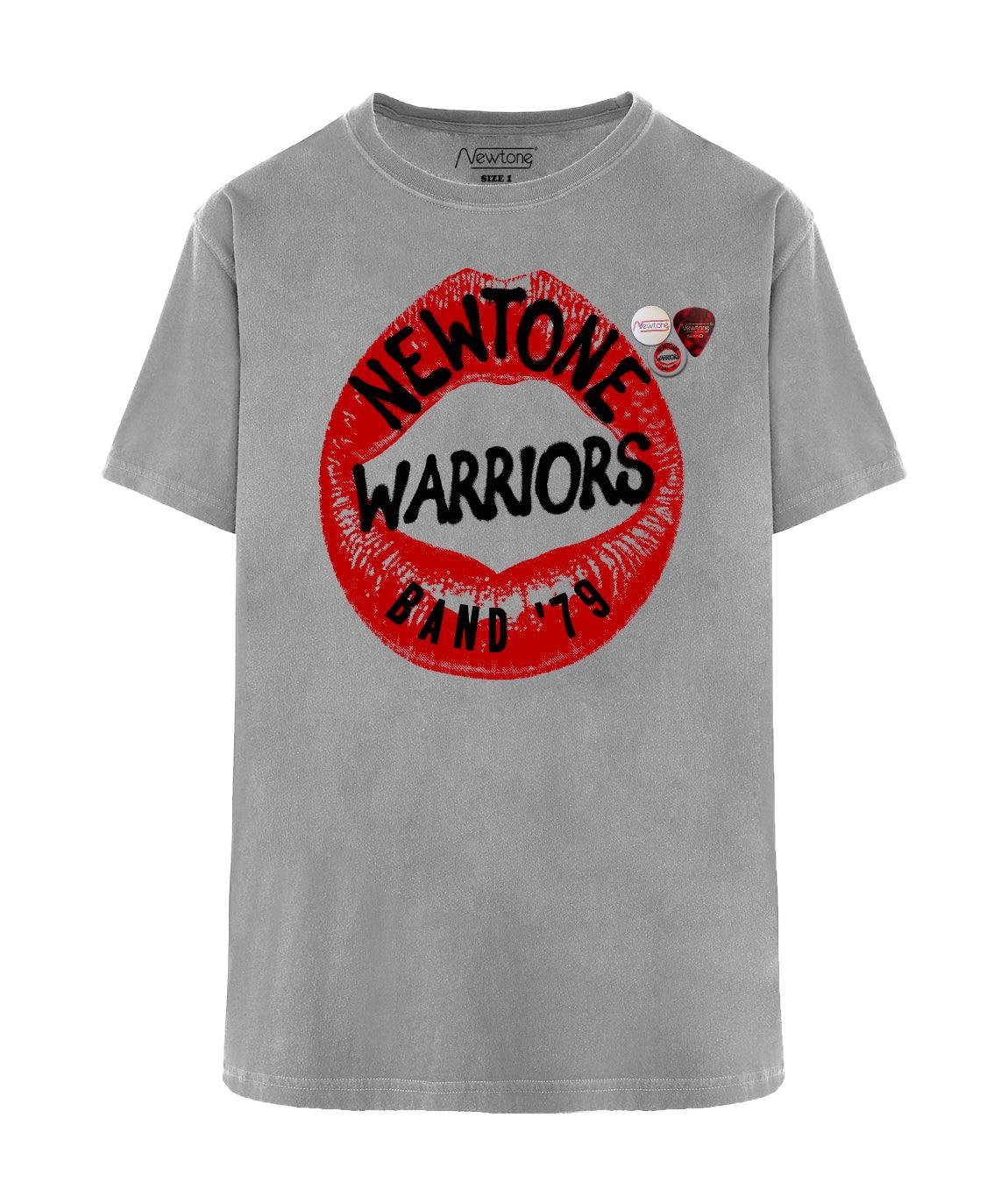 Grey "WARRIORS" trucker tee - Newtone