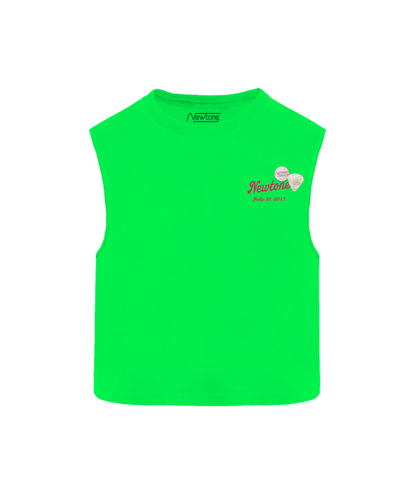 SINCE" dyer neon green tee shirt