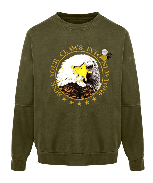 Rollerblading sweatshirt khaki "CLAWS" - Newtone