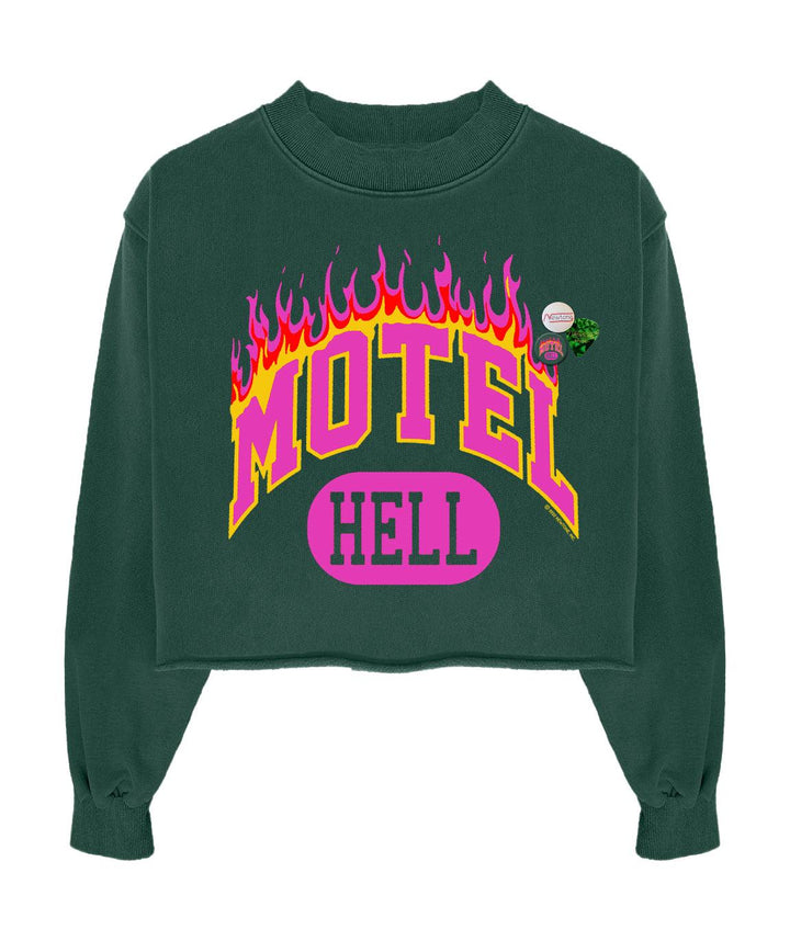 Sweatshirt crop wear forest "MOTEL" - Newtone