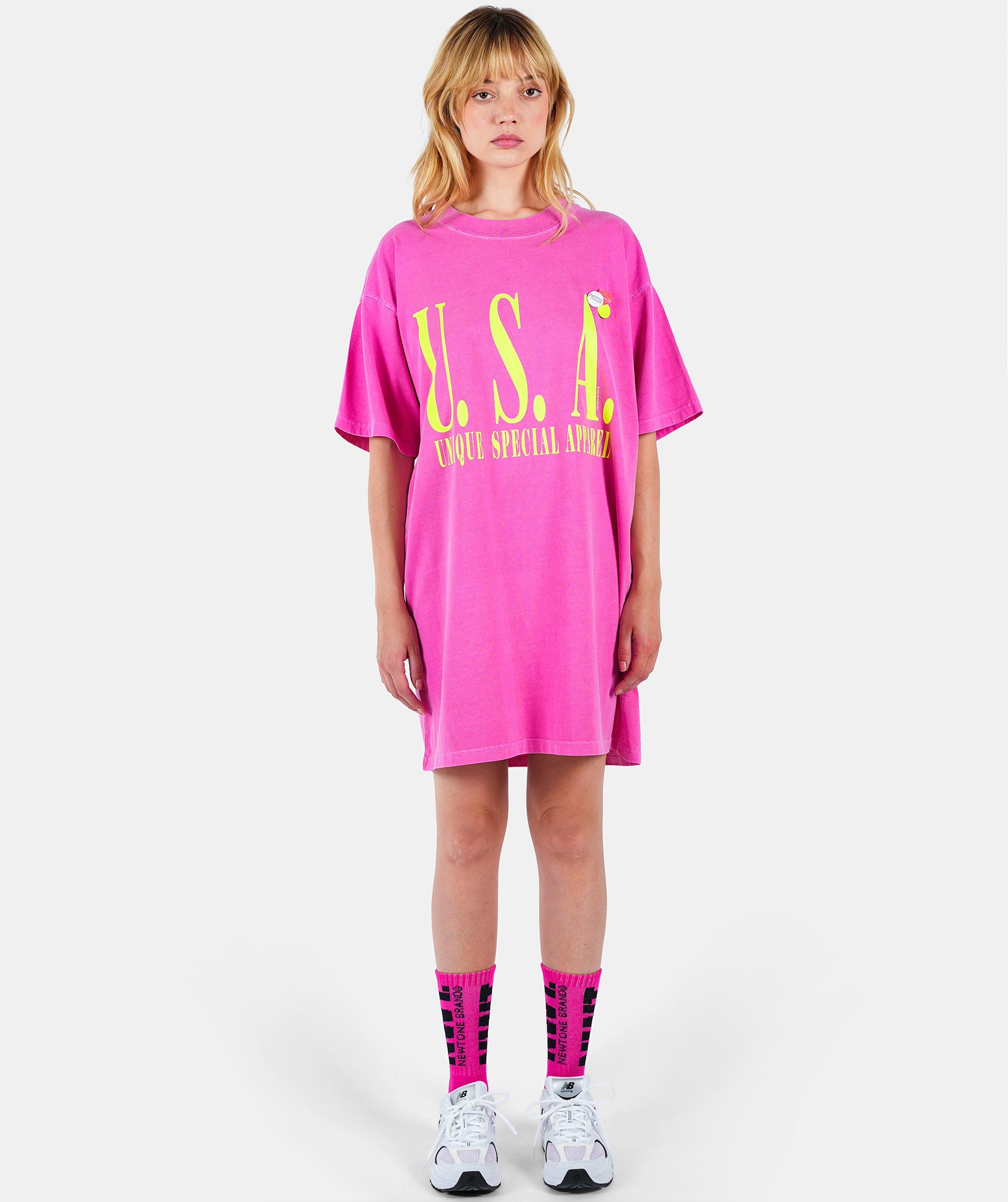 Robe janis fuschia "USA"