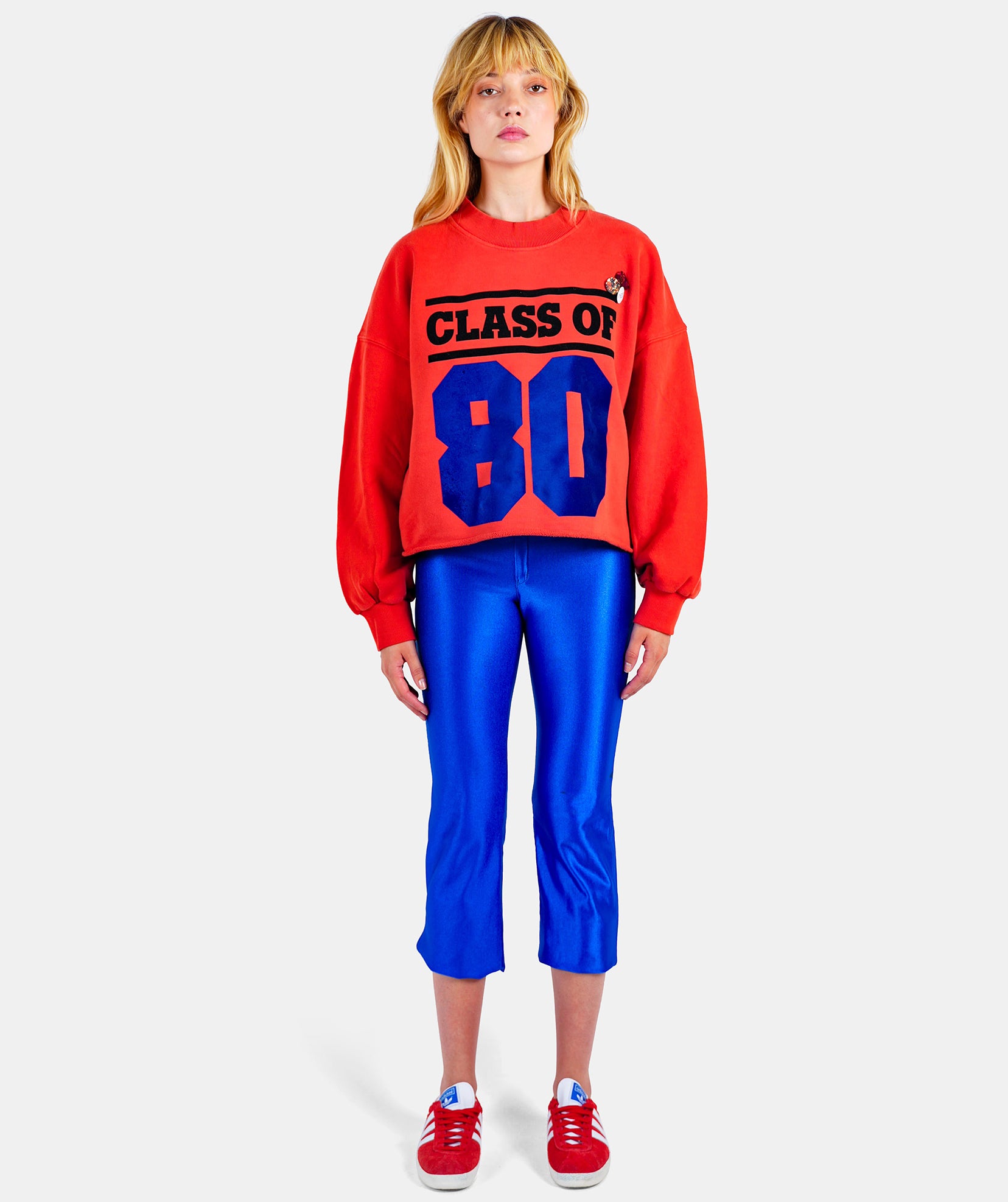 Sweatshirt crop porter blood "CLASS"