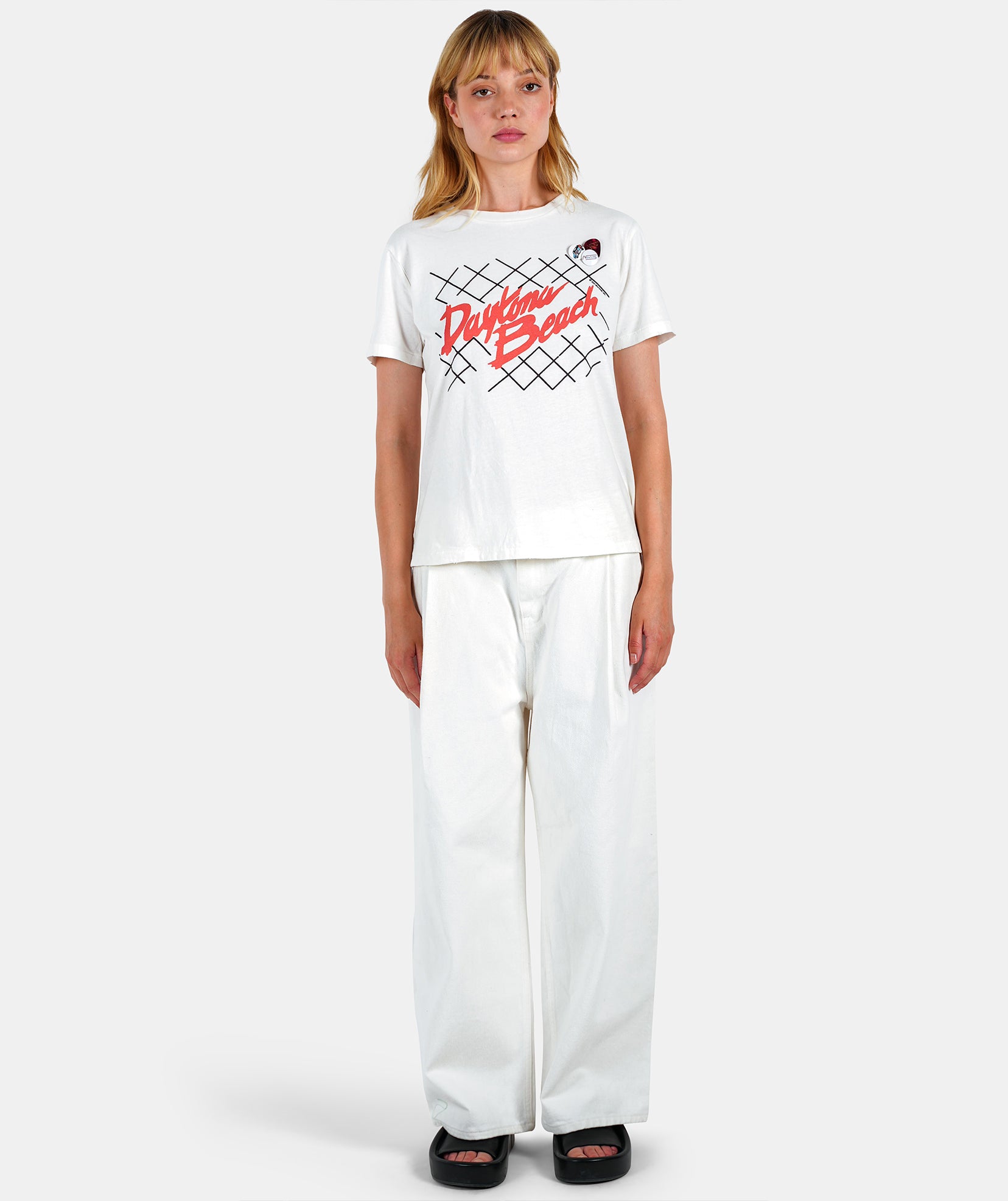 Tee shirt starlight dirty white "RACING"