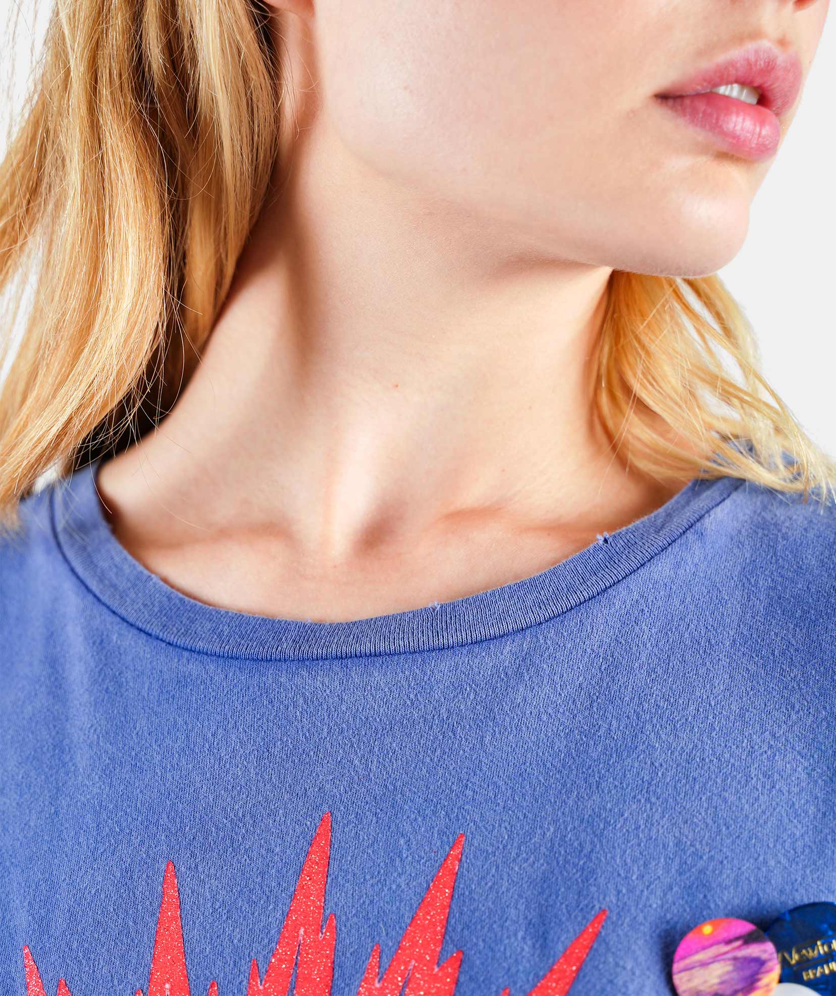 Tee shirt starlight flo blue "SUNLIGHT"