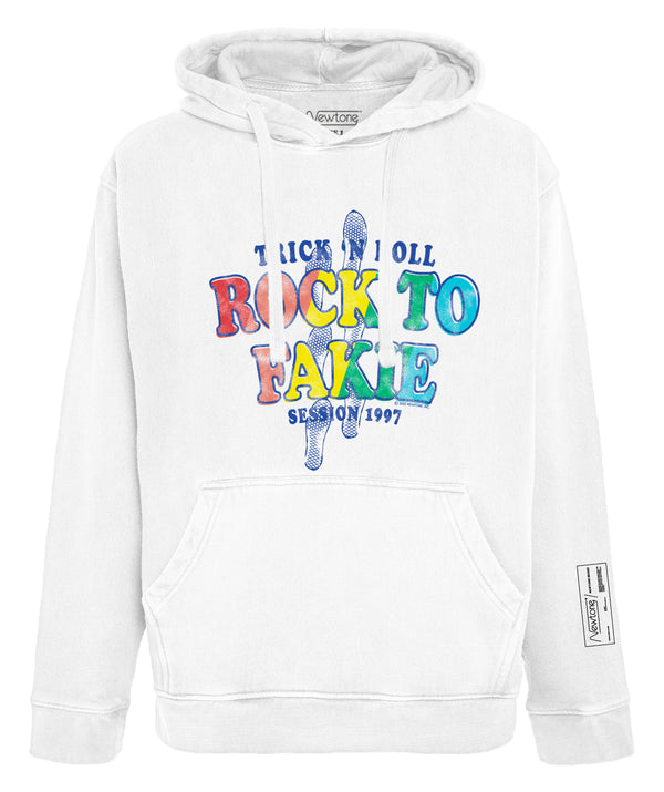 Hoodie jagger dirty white "FAKIE SS24"