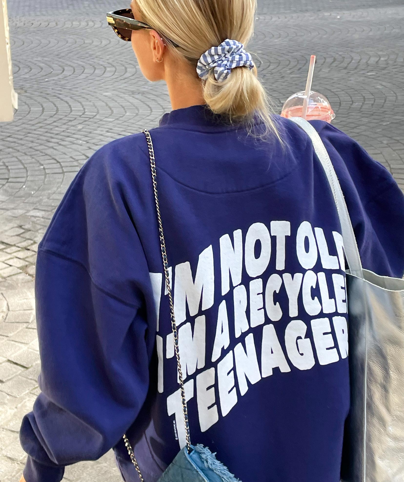 Sweatshirt heavy'n biggy glover navy "RECYCLED" TU/1