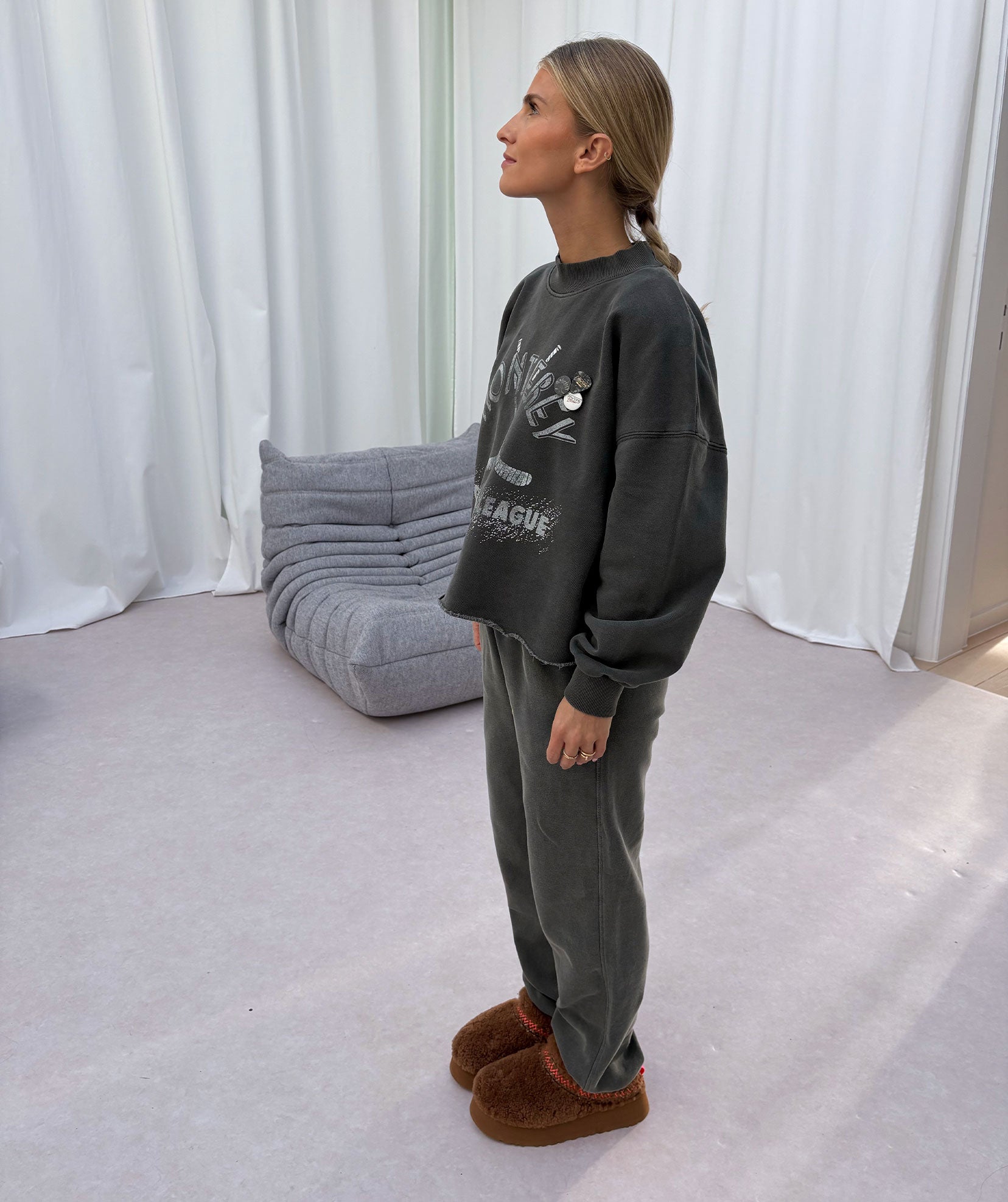 Sweatshirt crop porter pepper "MONTEREY"