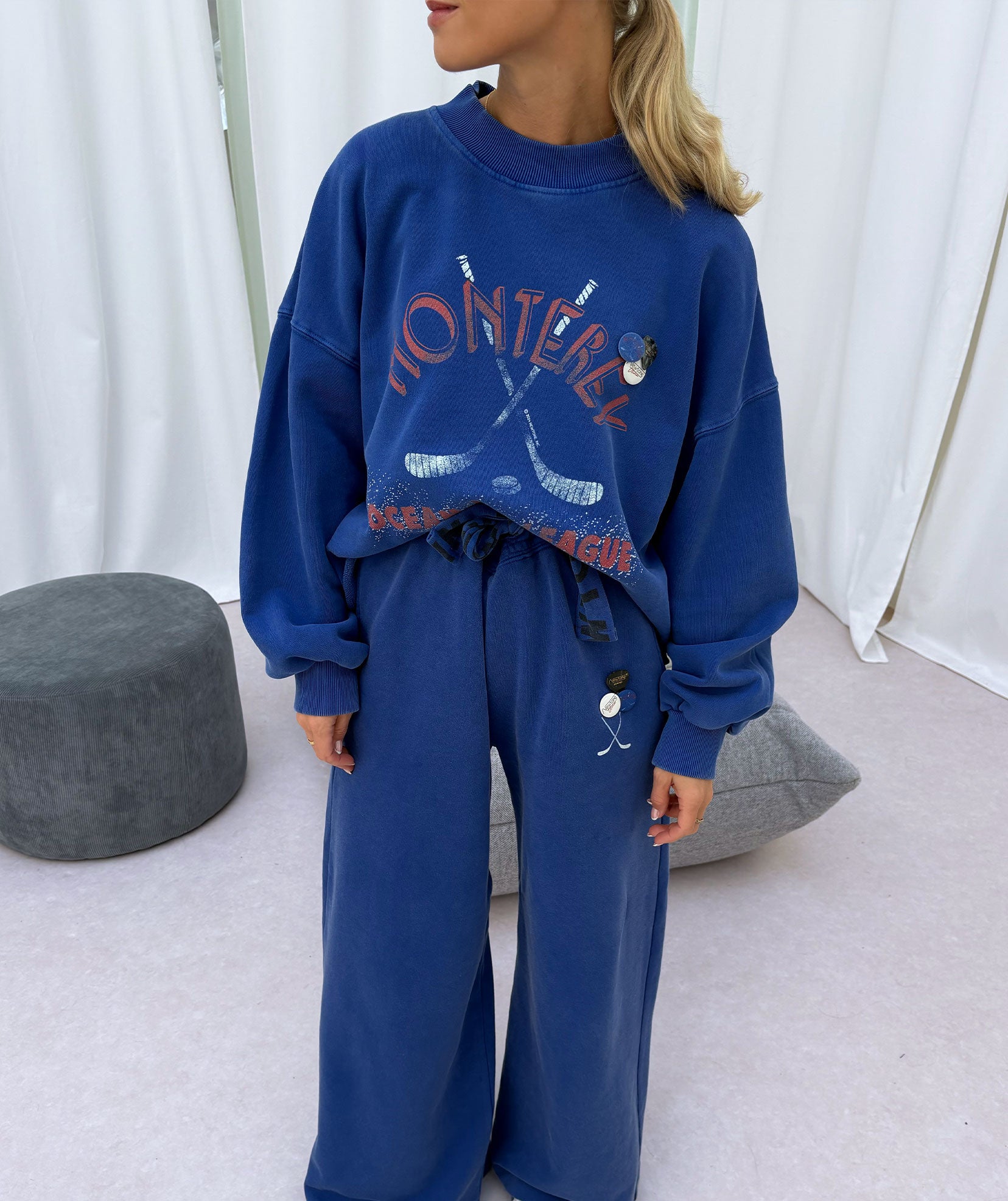 Crop Sweatshirt Royal "Monterey"