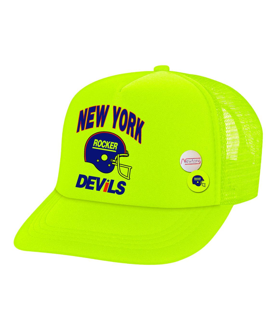 Casquette toper neon yellow "DEVILS" - Newtone