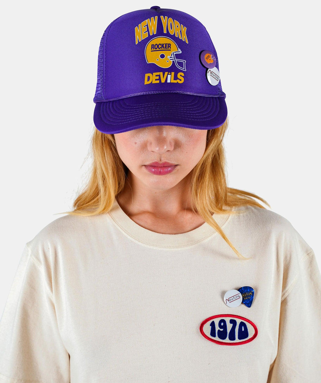 Casquette toper purple "DEVILS" - Newtone