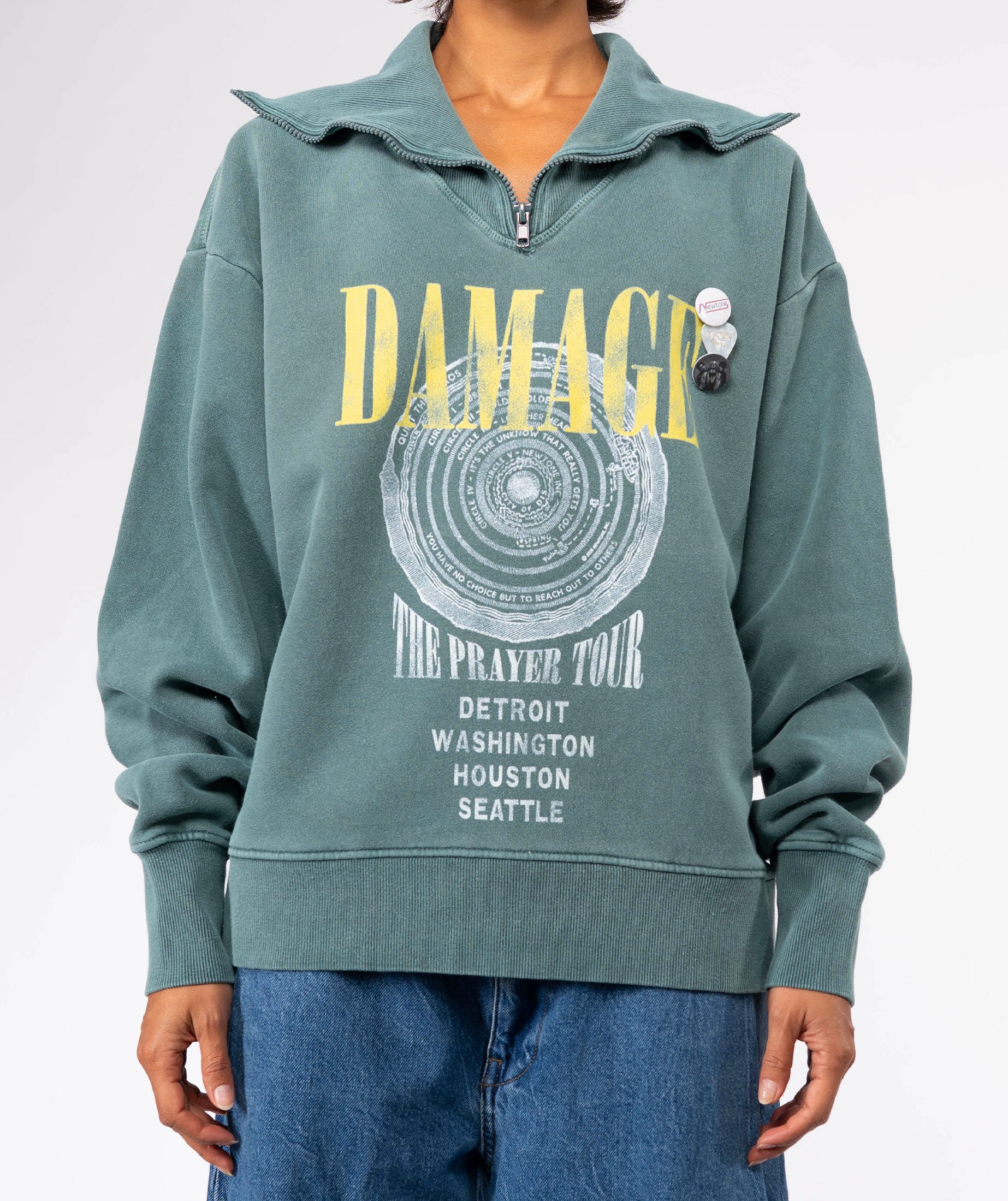 Sweatshirt driver forest "DAMAGE"