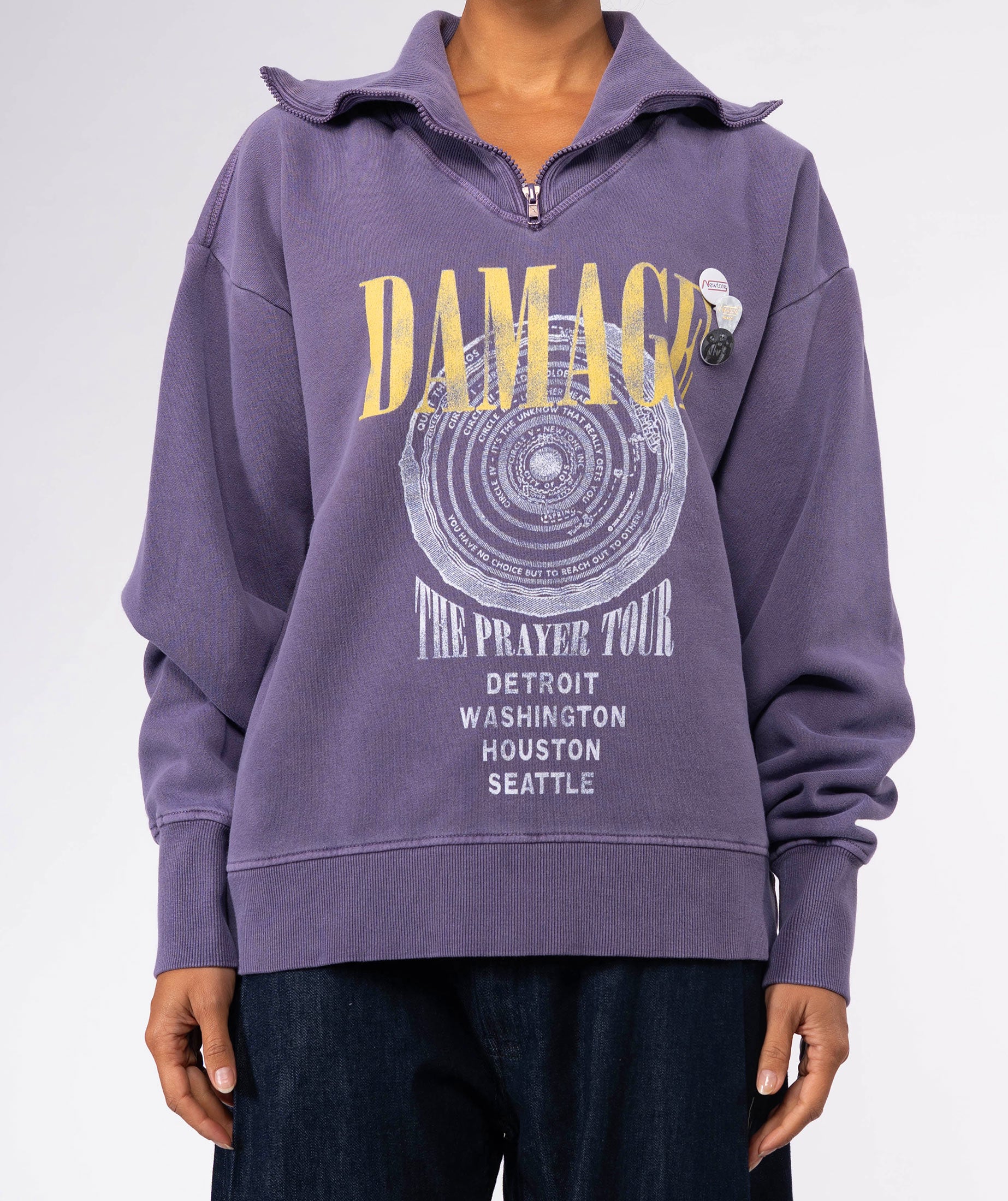 Sweatshirt driver grape "DAMAGE"