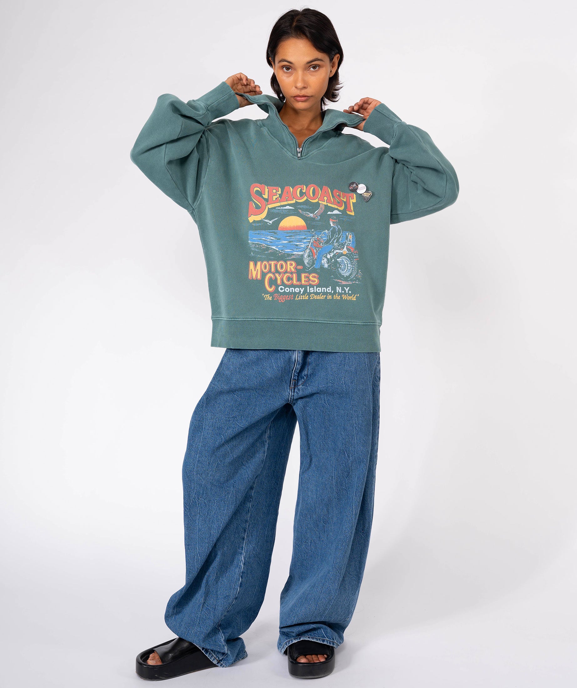 Sweatshirt driver forest "SEACOAST"