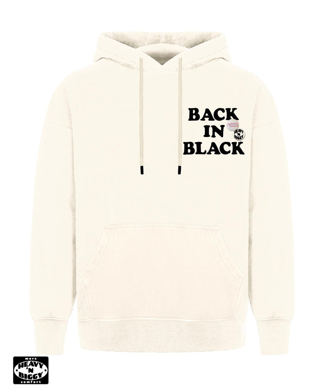 Hoodie heavy'n biggy deeper natural "BACK" - Newtone