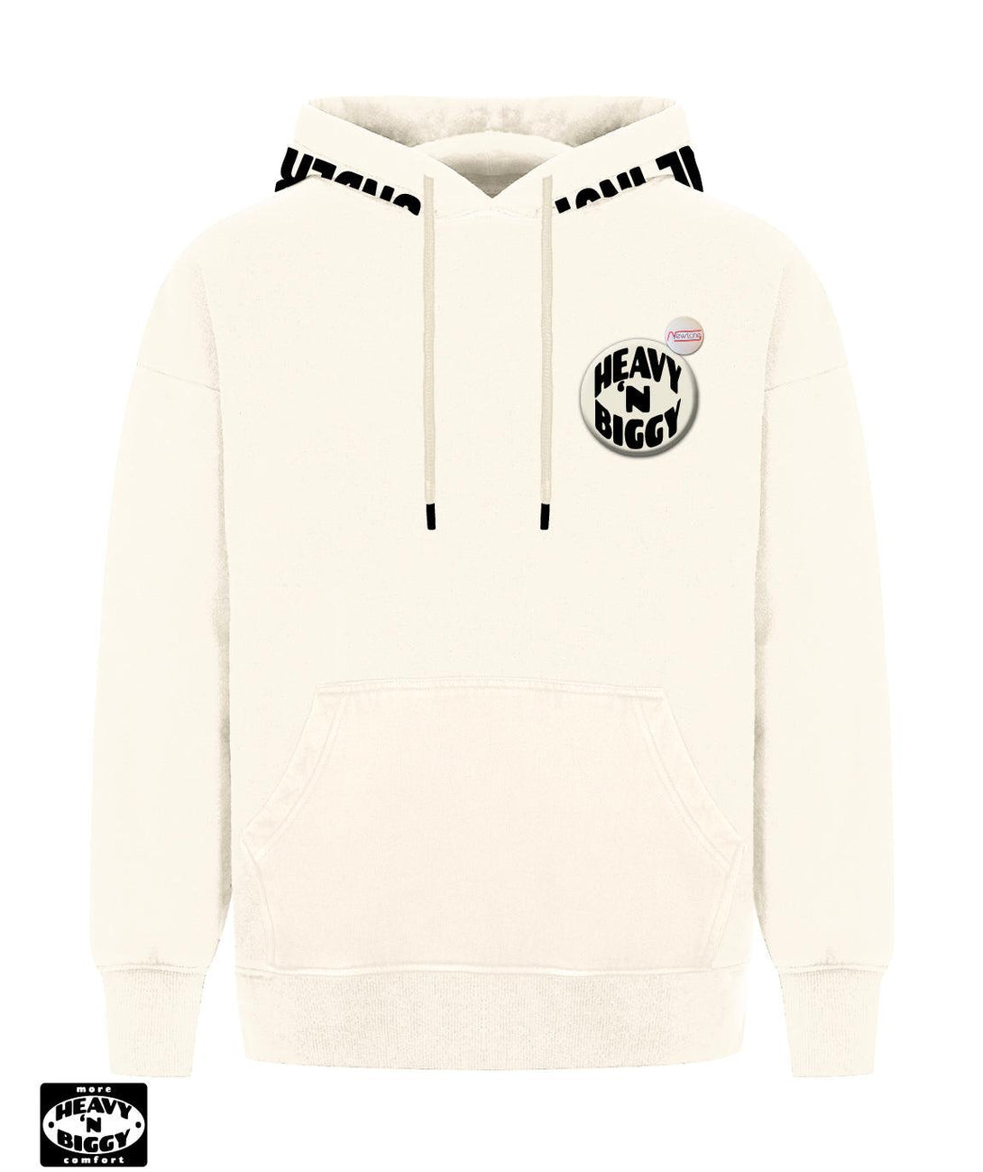 Hoodie heavy'n biggy deeper natural "YOUTH" - Newtone