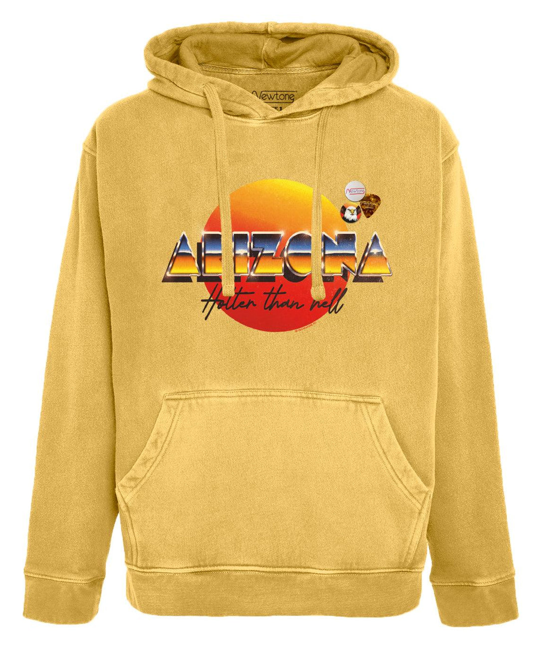 Hoodie jagger mustard "HOTTER" - Newtone