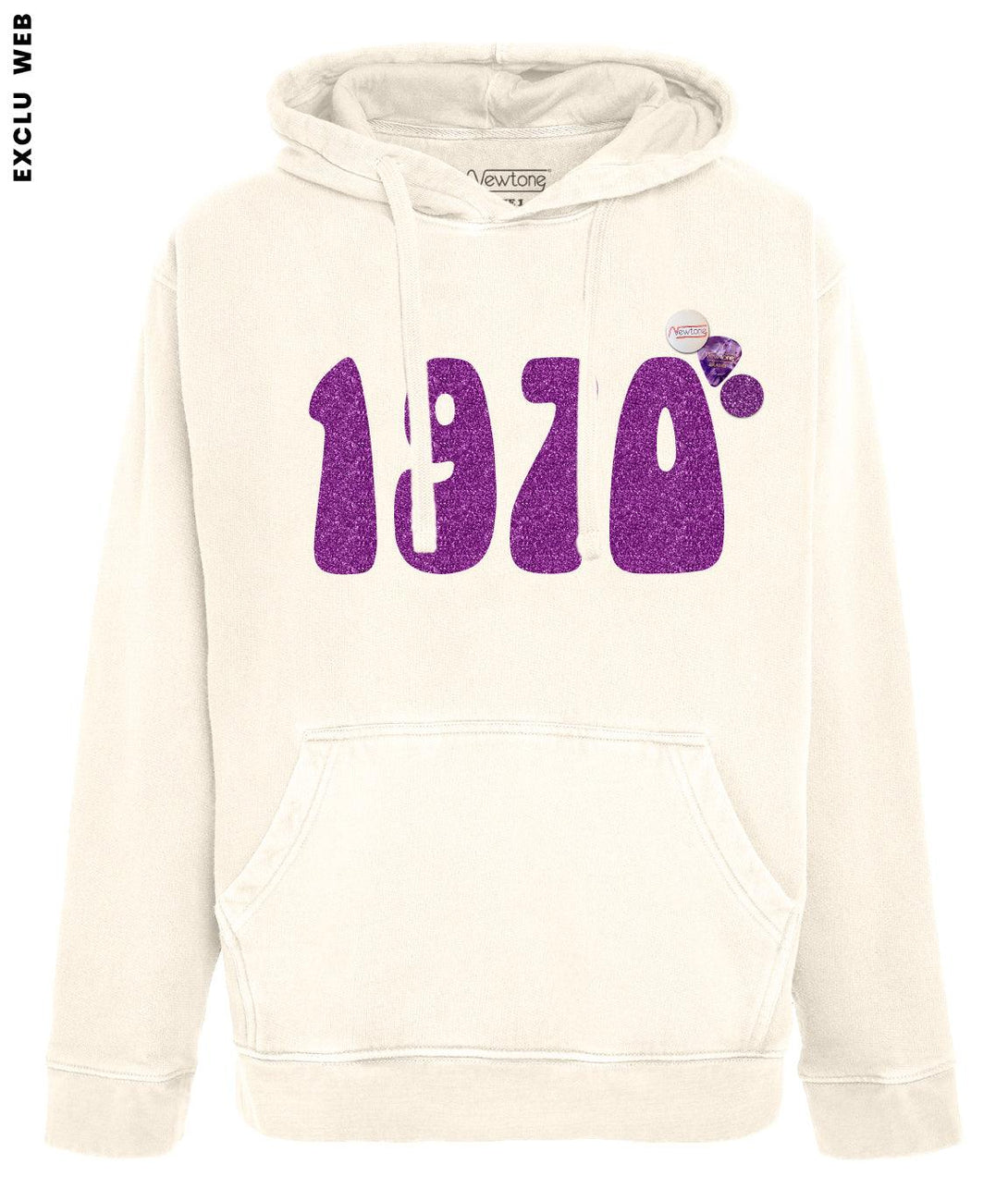 Hoodie jagger natural "1970 SS23" - Newtone