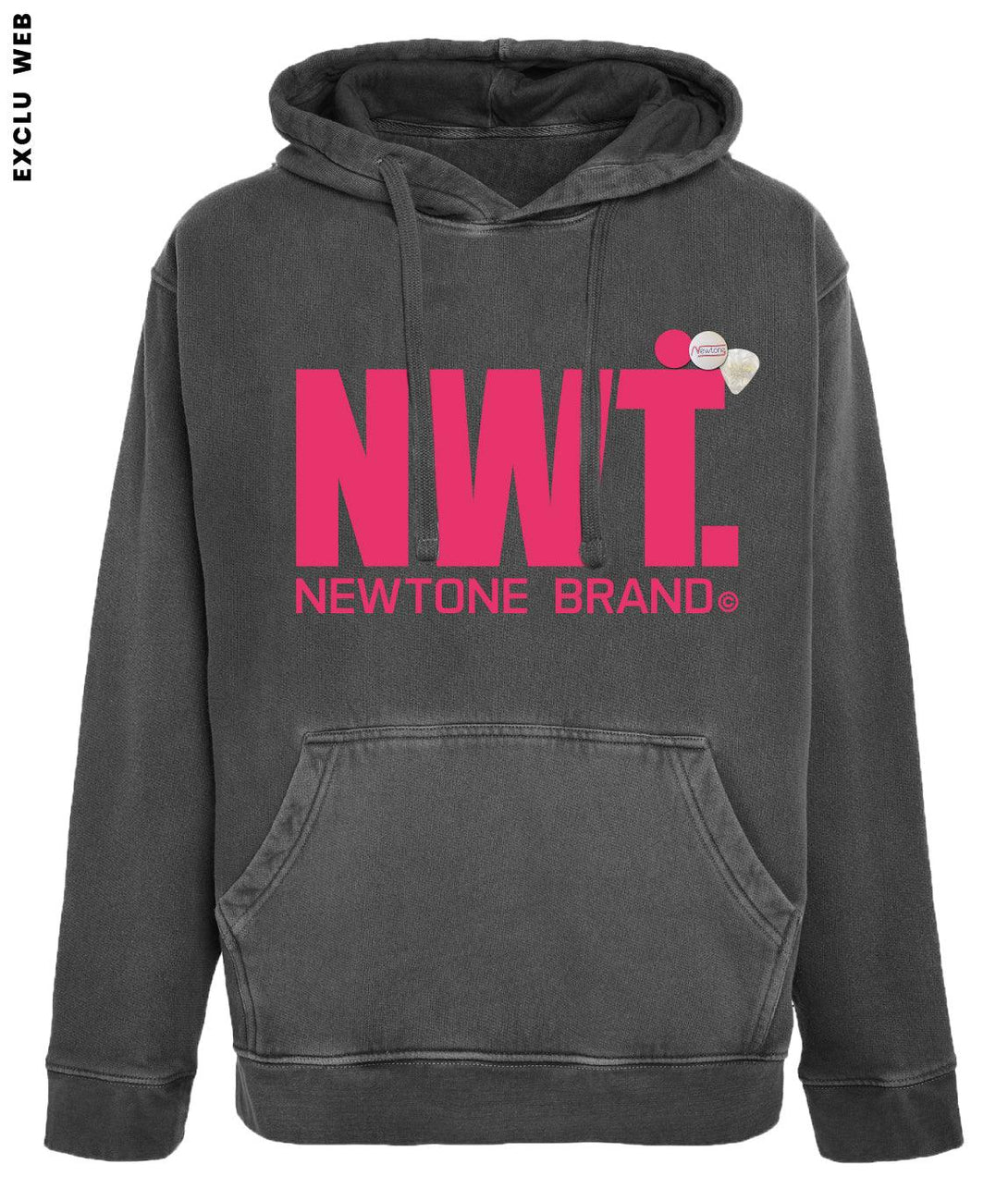 Hoodie jagger pepper néon pink "BRAND SS24" - Newtone