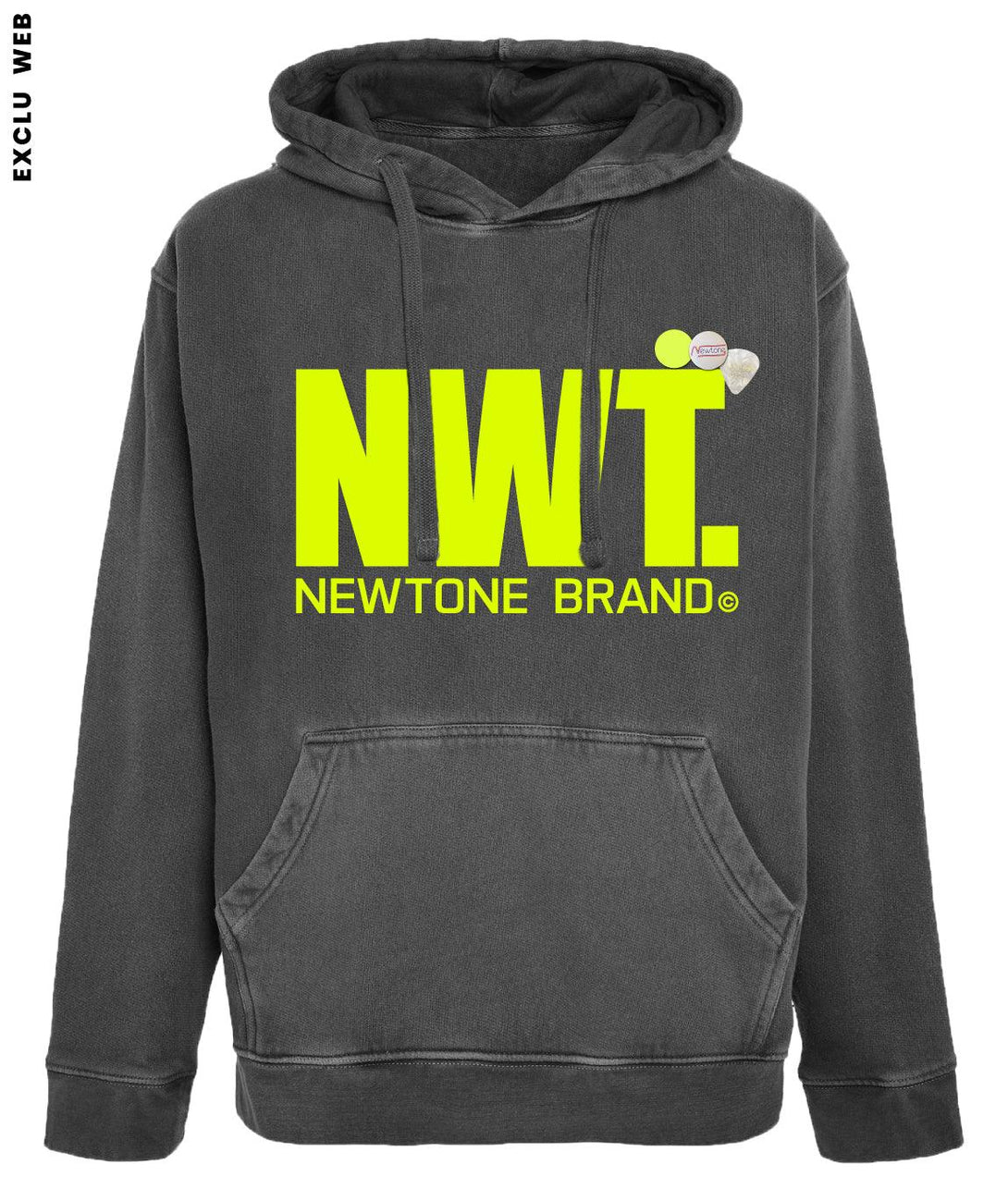 Hoodie jagger pepper néon yellow "BRAND SS24" - Newtone