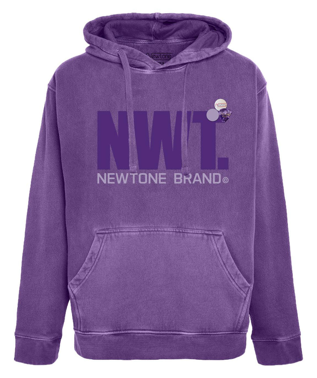 Hoodie jagger purple "BRAND FW23" - Newtone