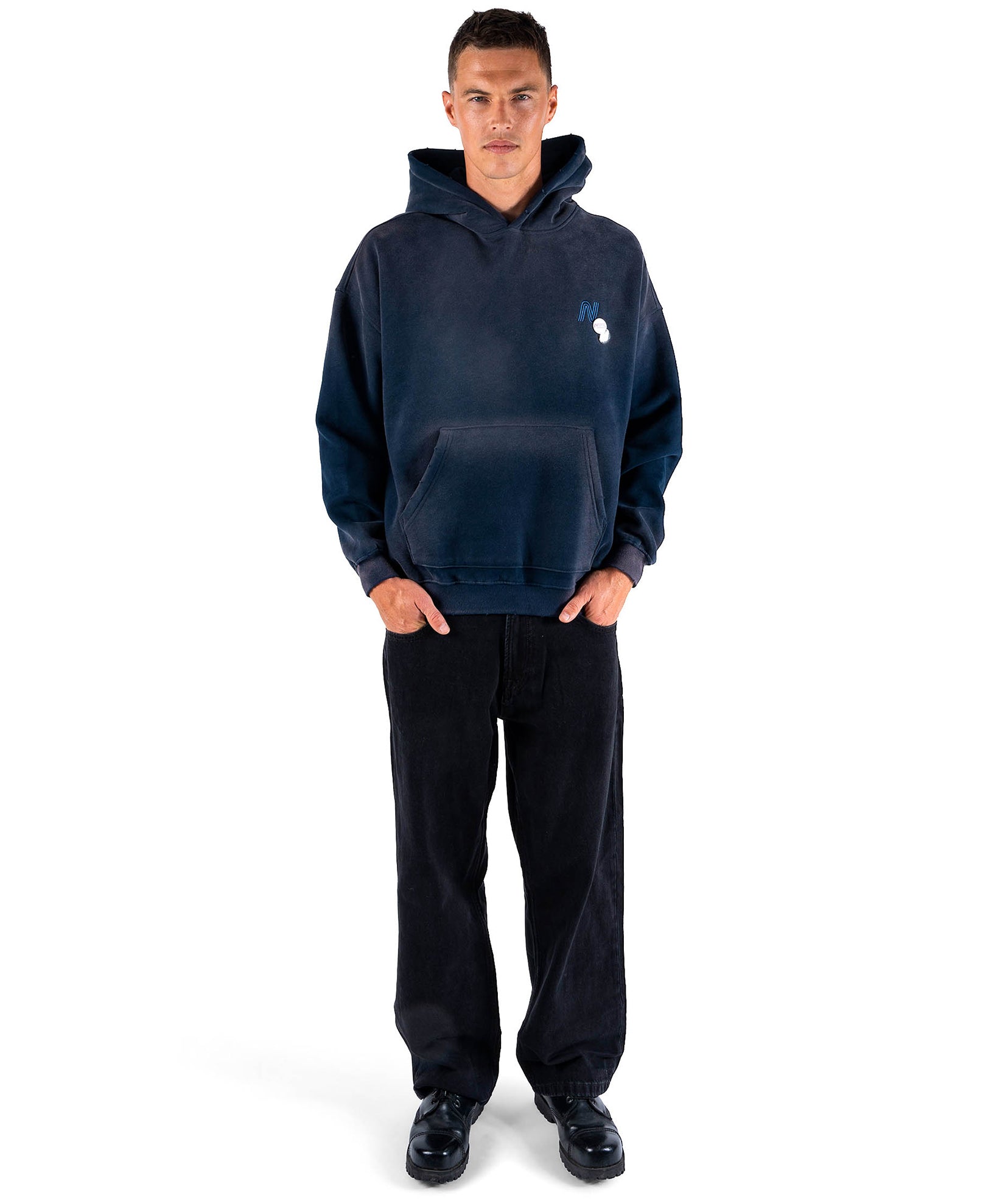 Hoodie skyler vintage blue "TRADE"