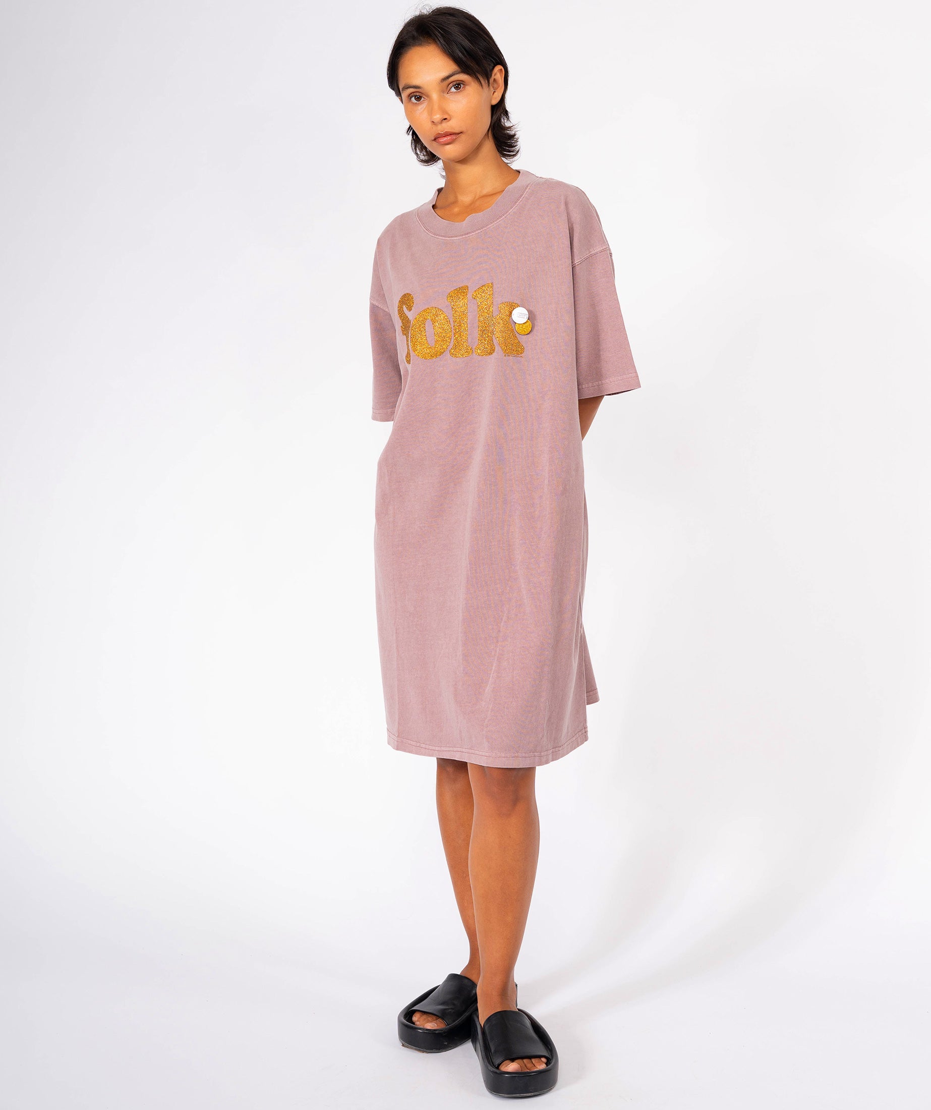 Janis "FOLK" nude dress
