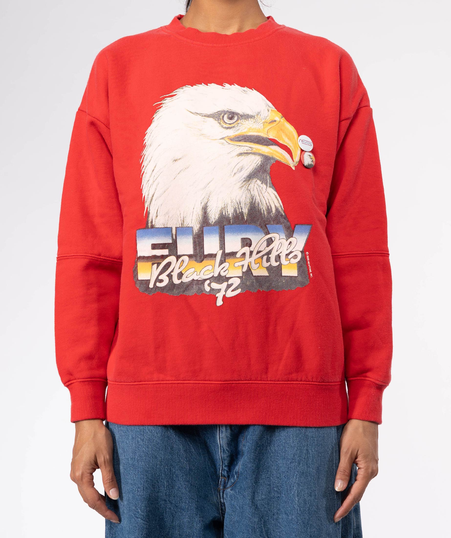 HILLS" roller red acid sweatshirt