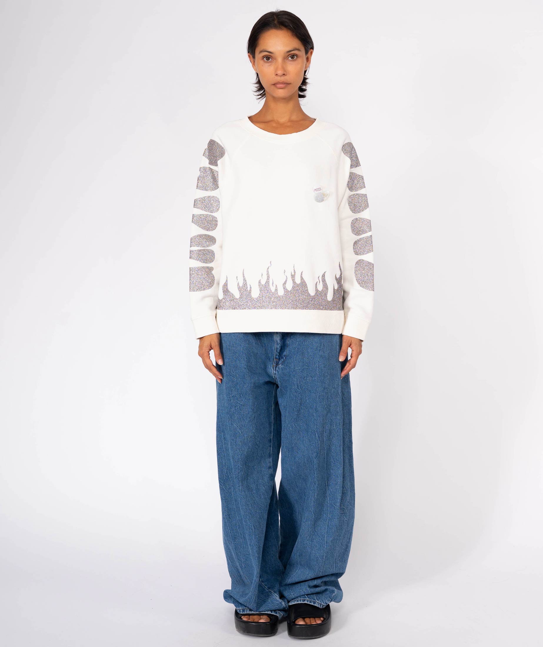 Sweatshirt egger dirty white "GRACELAND"