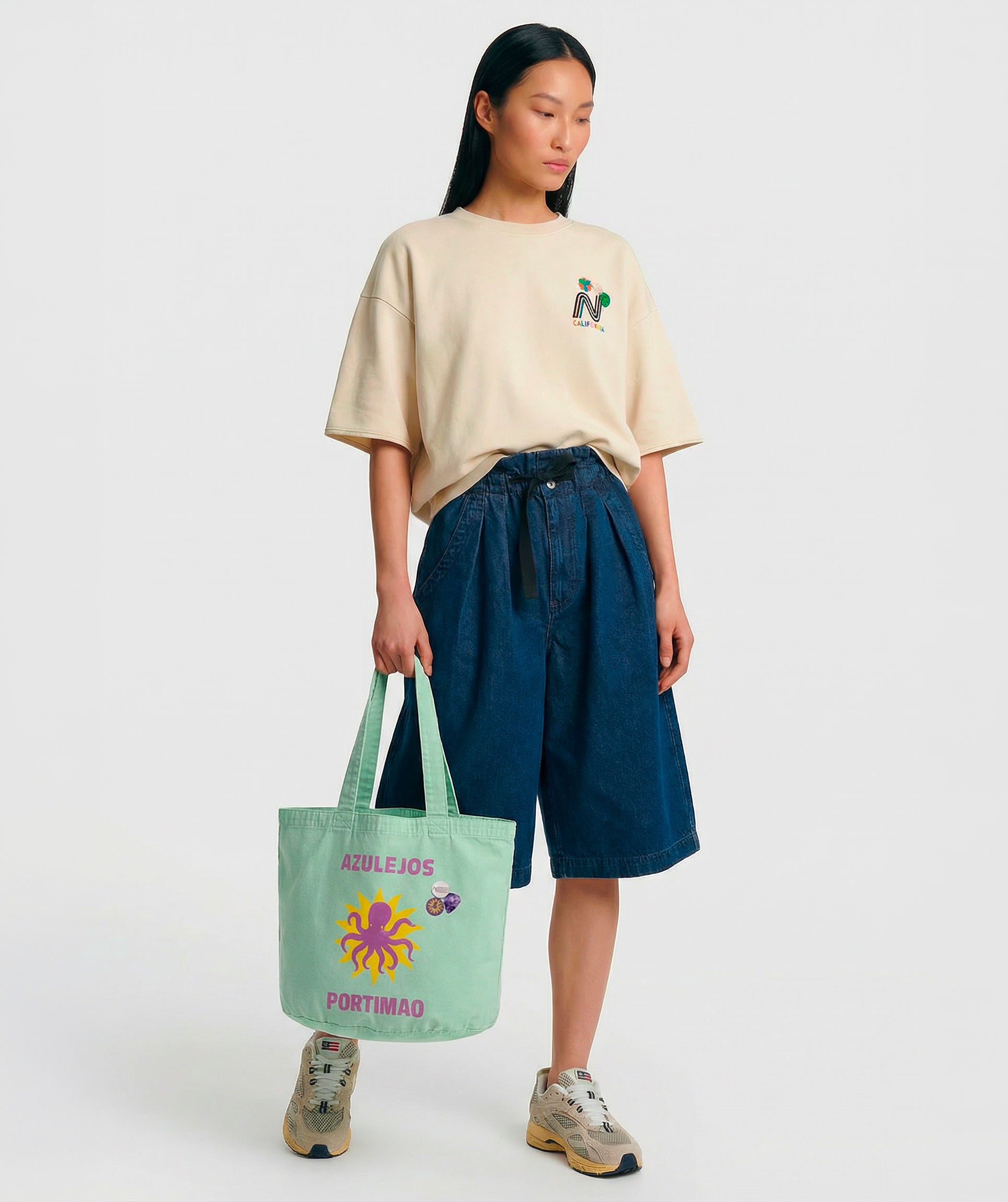 Sac cabas glass april "AZUL"