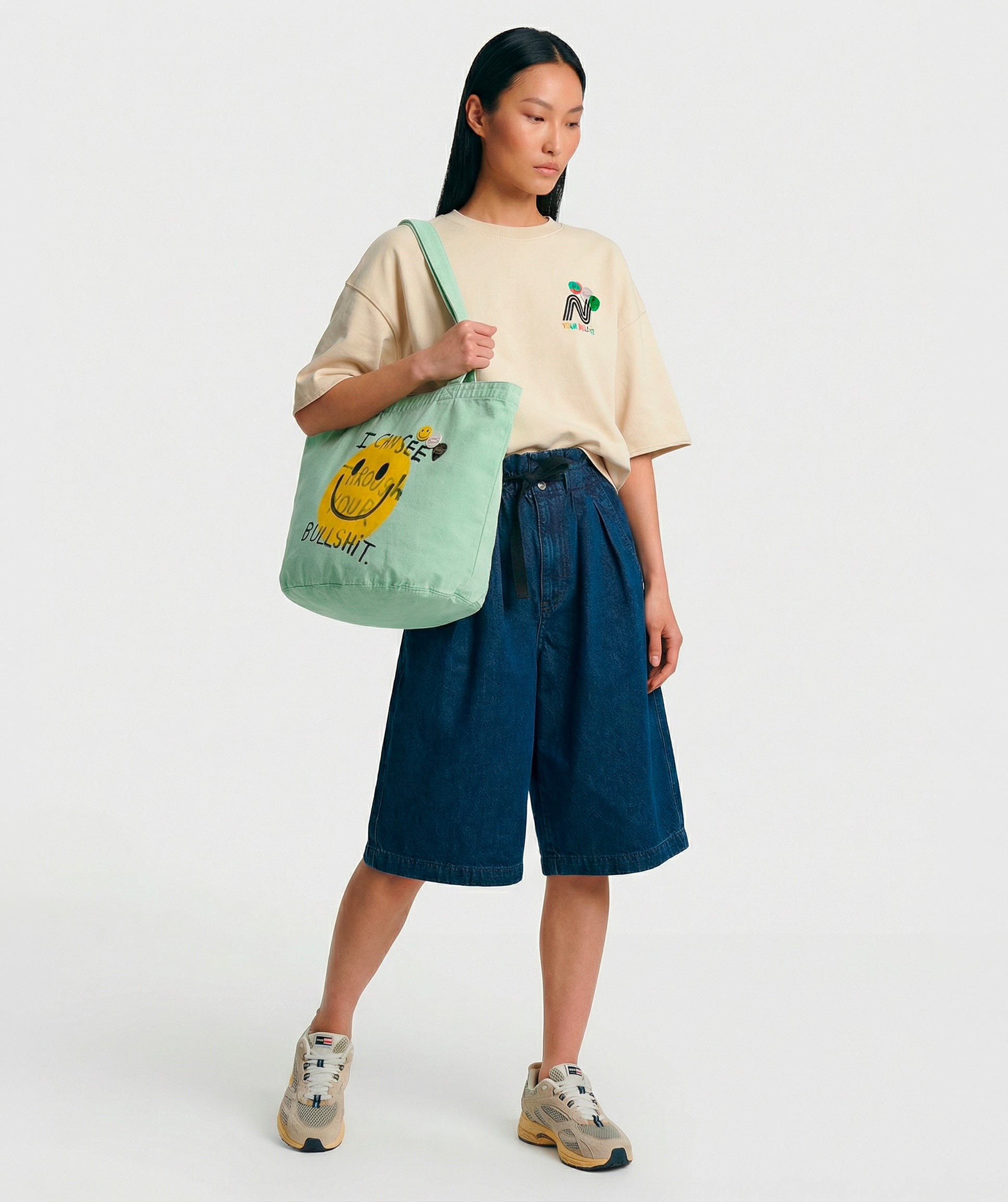 Glass April "BULLSHIT" Tote Bag