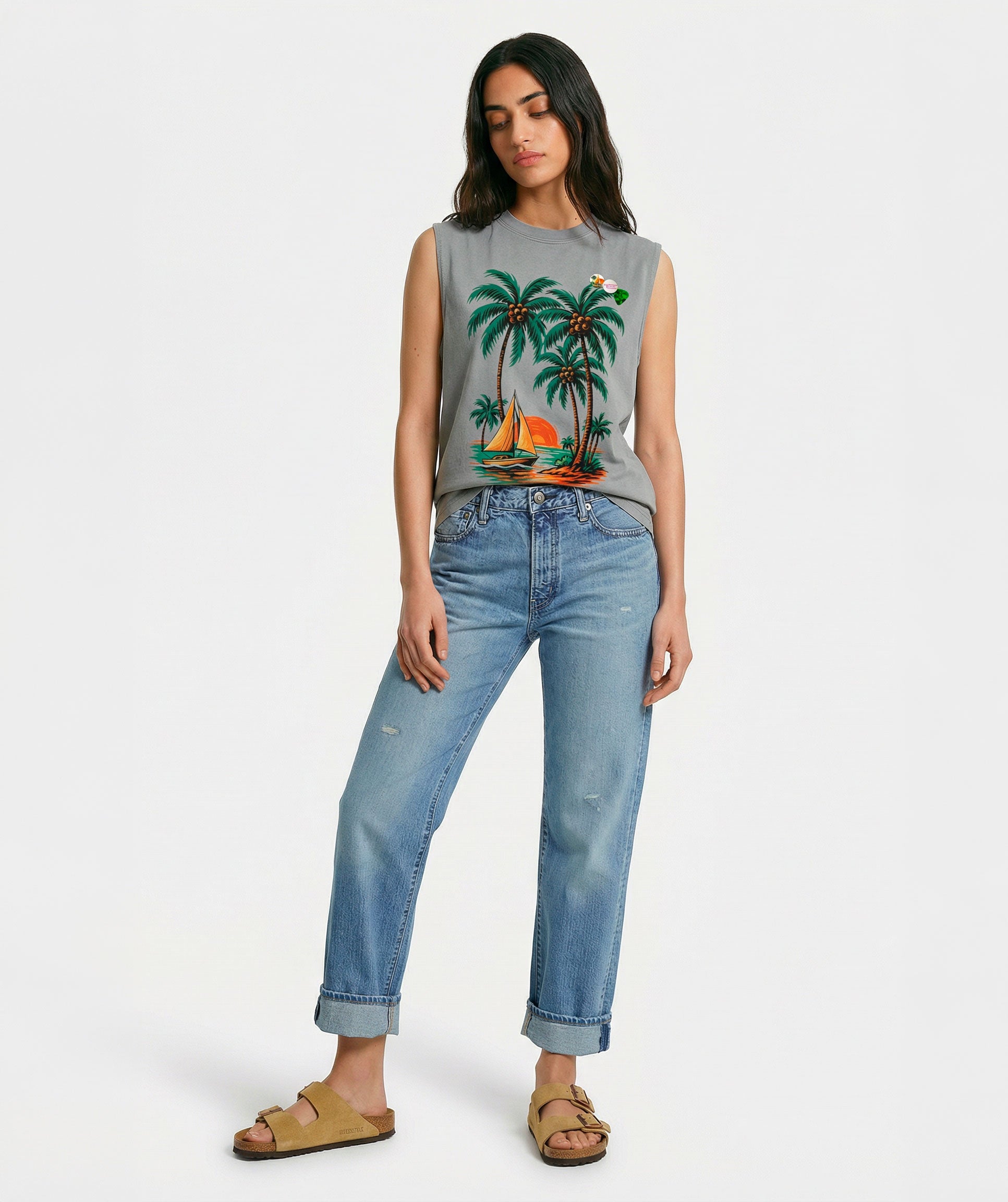 grey COCO" grey  Biker T-Shirt