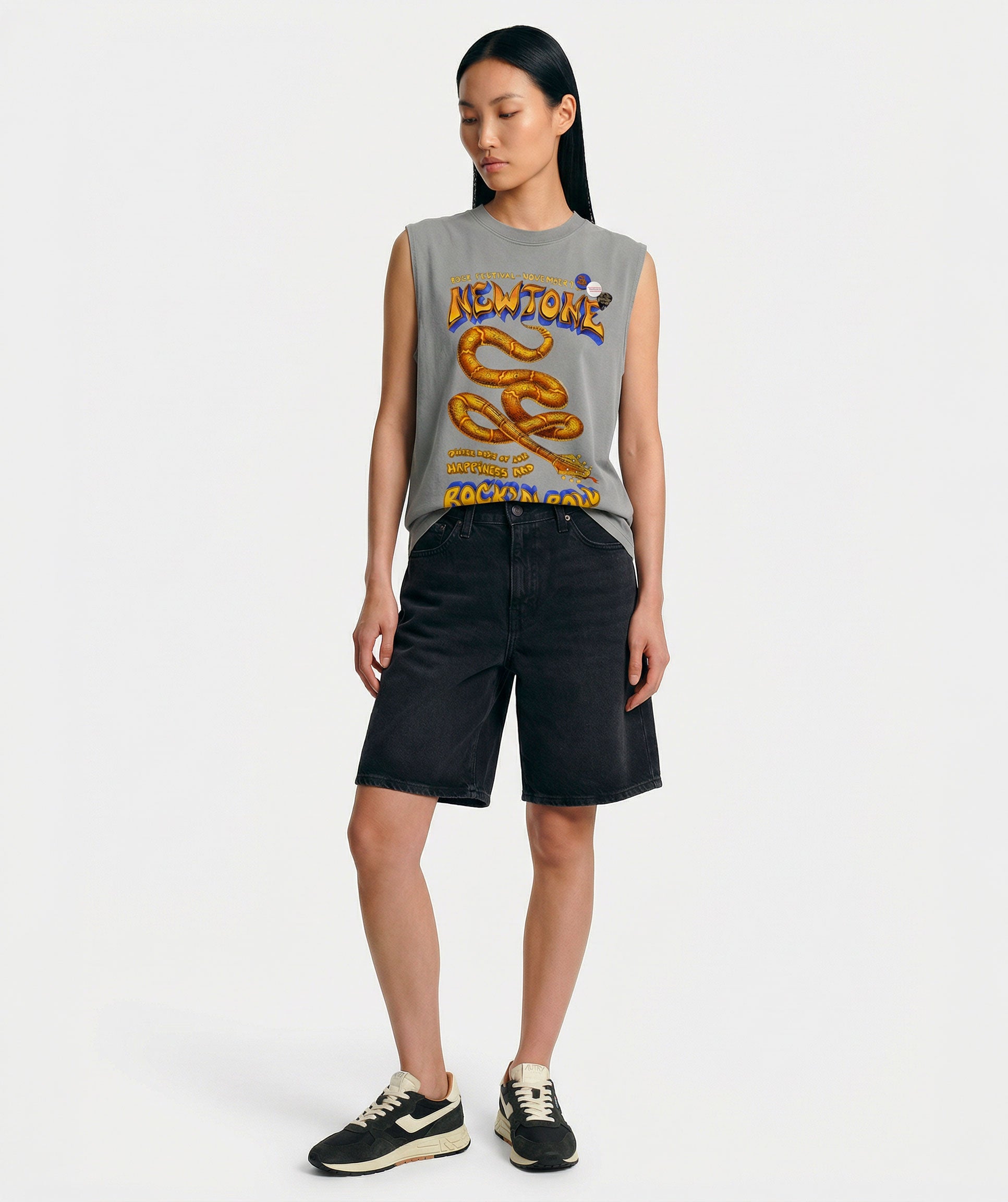 Tee shirt biker grey "RIFF"