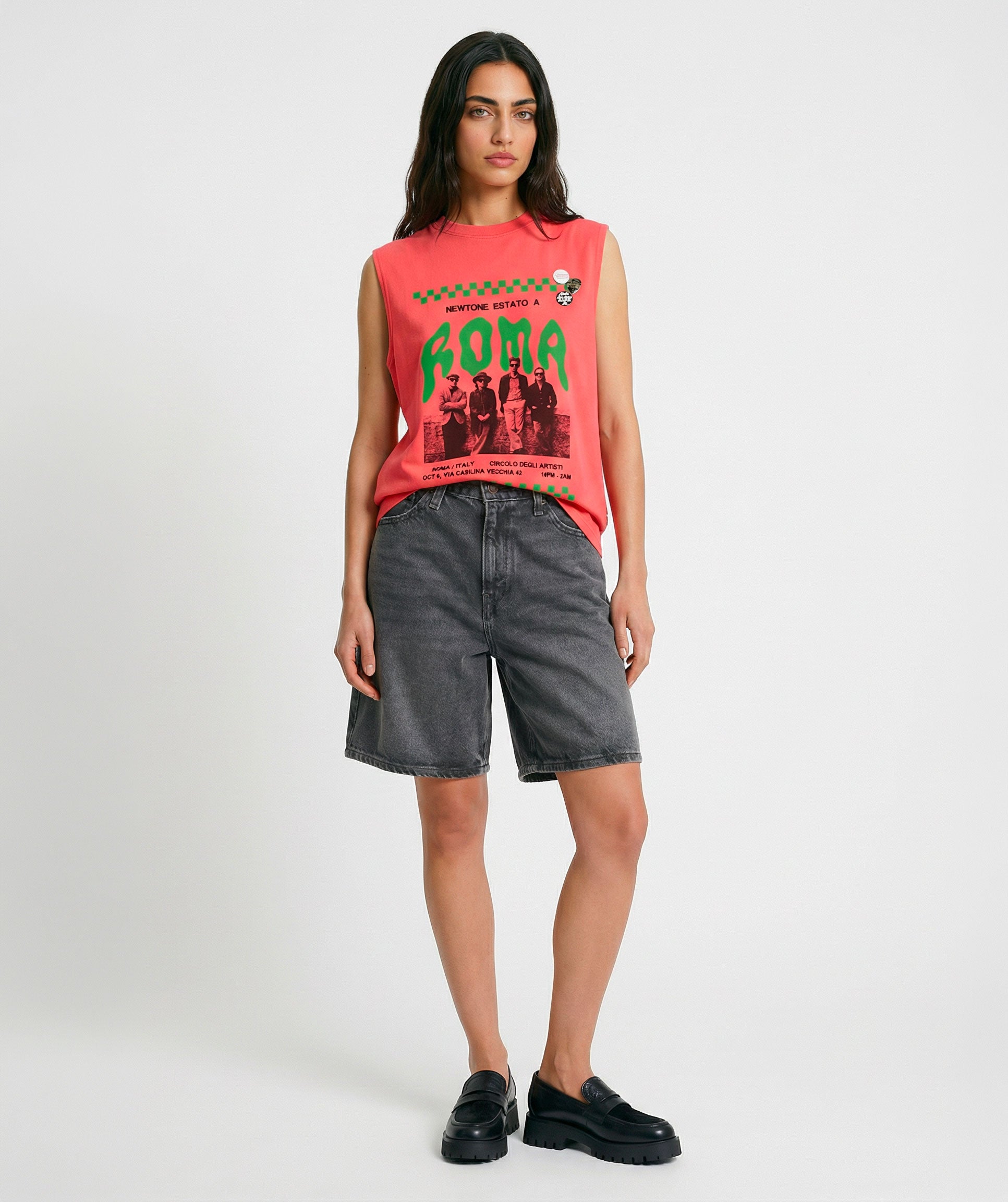 malabar TOWN" Biker T-Shirt