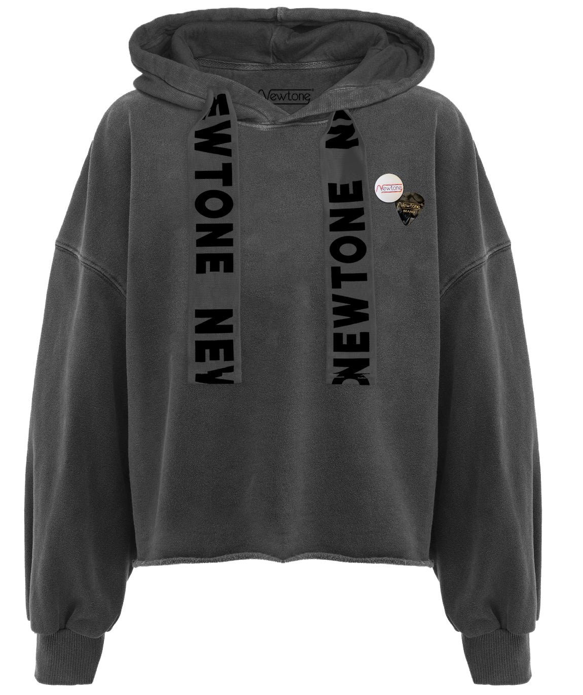 Hoodie crop bloomer pepper "BLEED"
