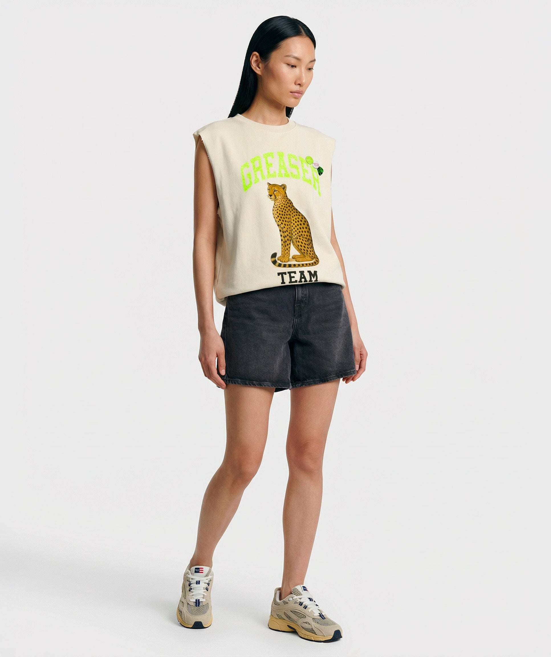 natural GREASER" bolster sweatshirt