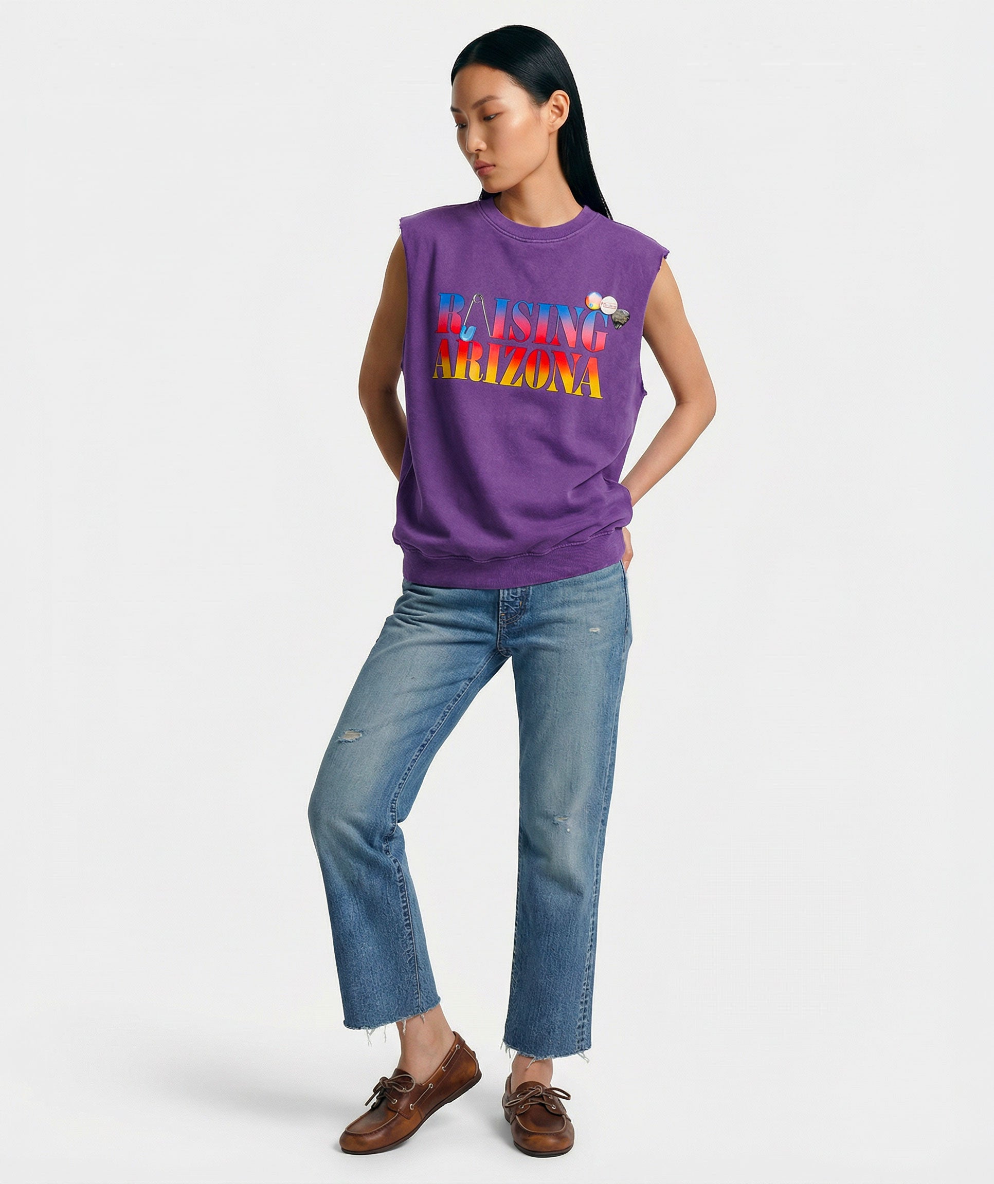 Sweatshirt bolster purple "RAISING"