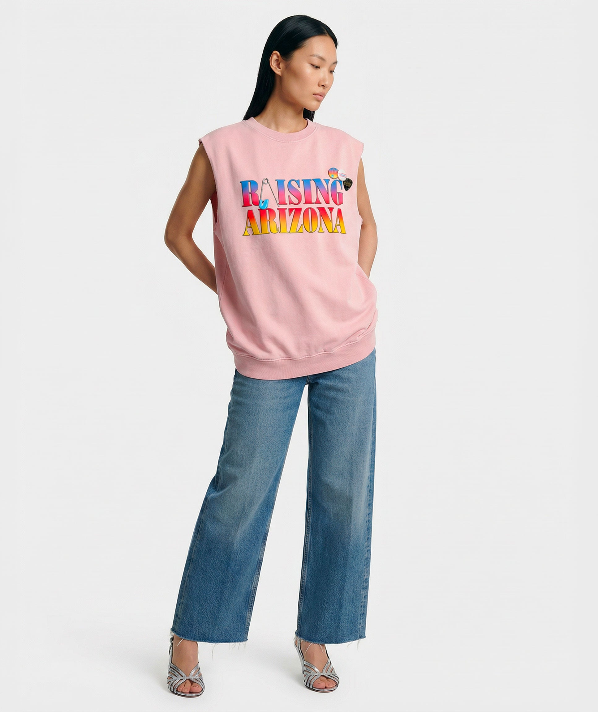 Sweatshirt bolster skin "RAISING"