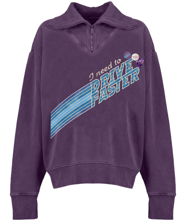 Sweatshirt driver grape "FASTER"