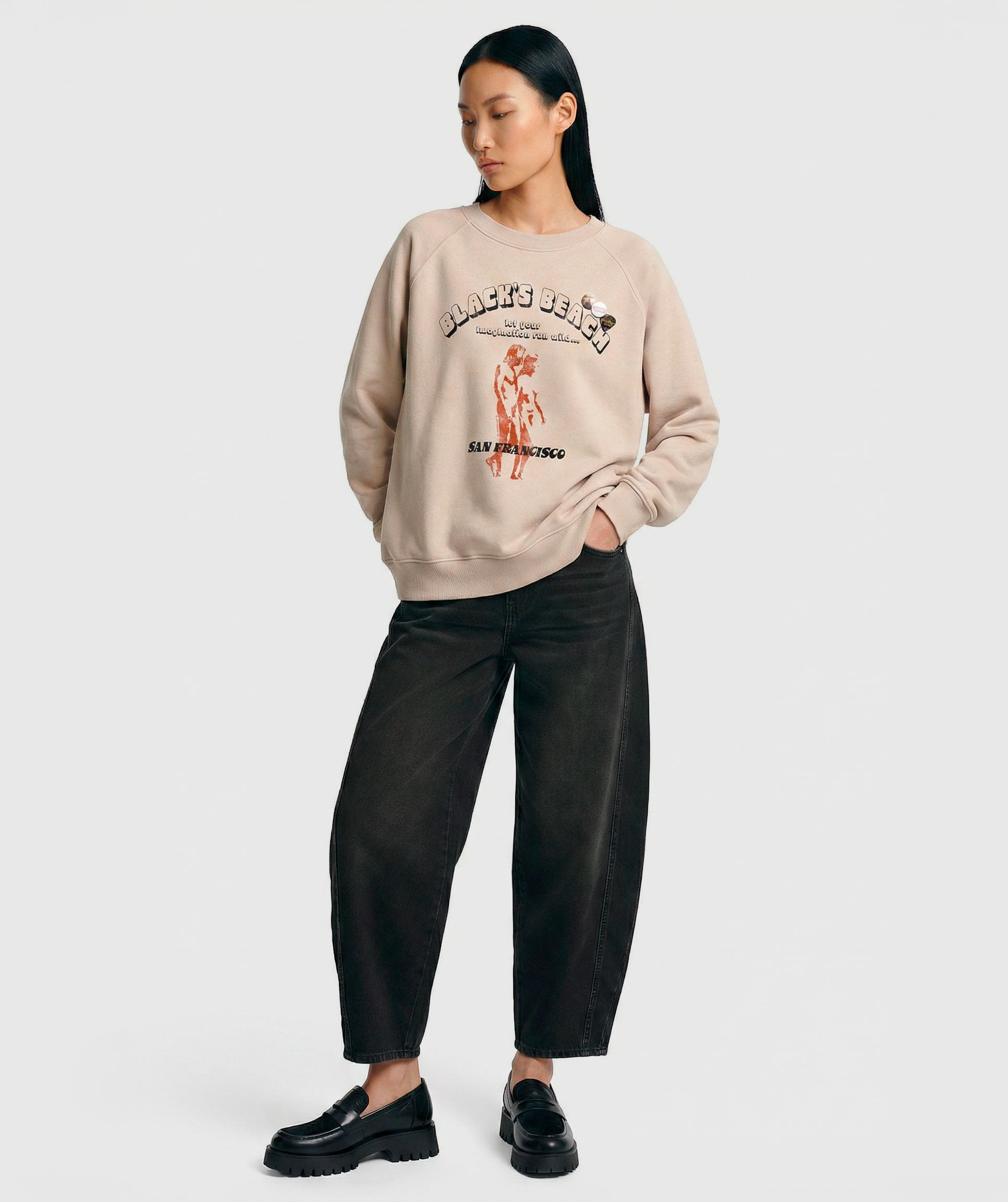 Sweatshirt egger whisper "BLACK'S"