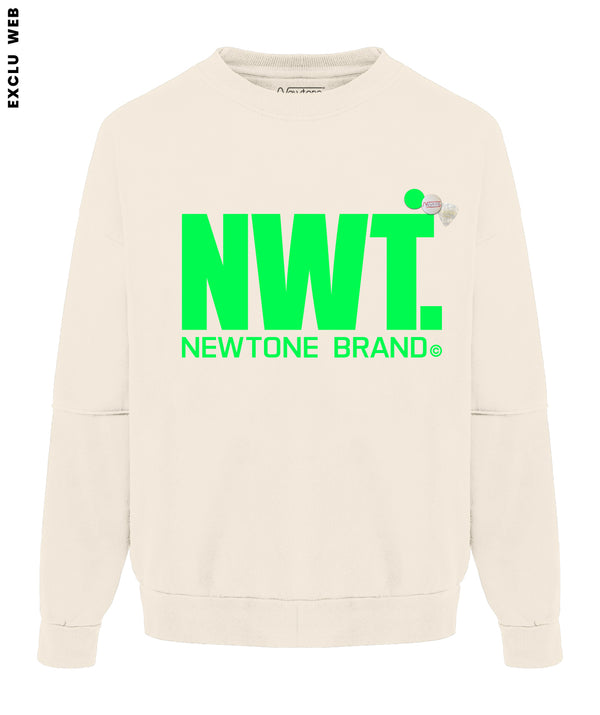 Neon green roller sweatshirt "BRAND SS24"