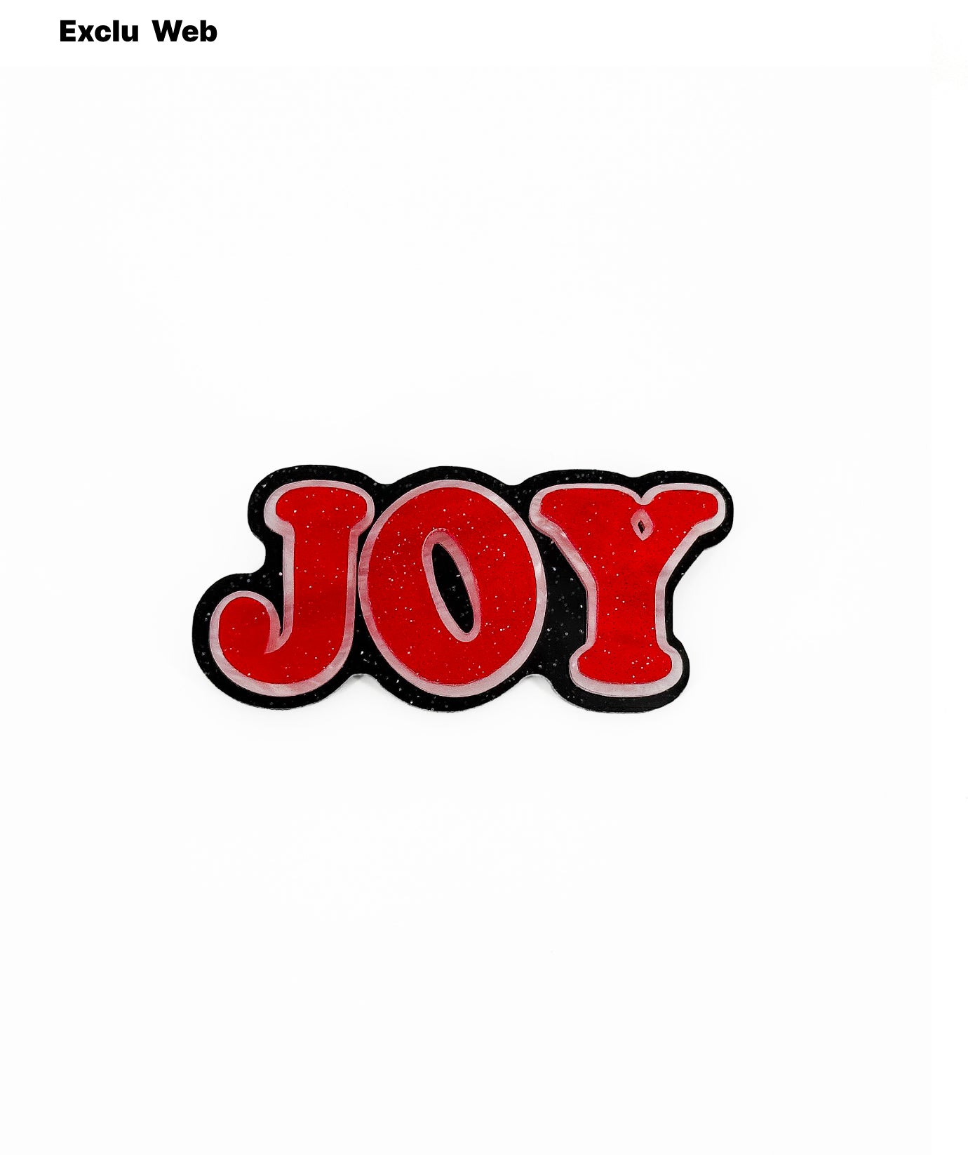 Broche red "JOY"