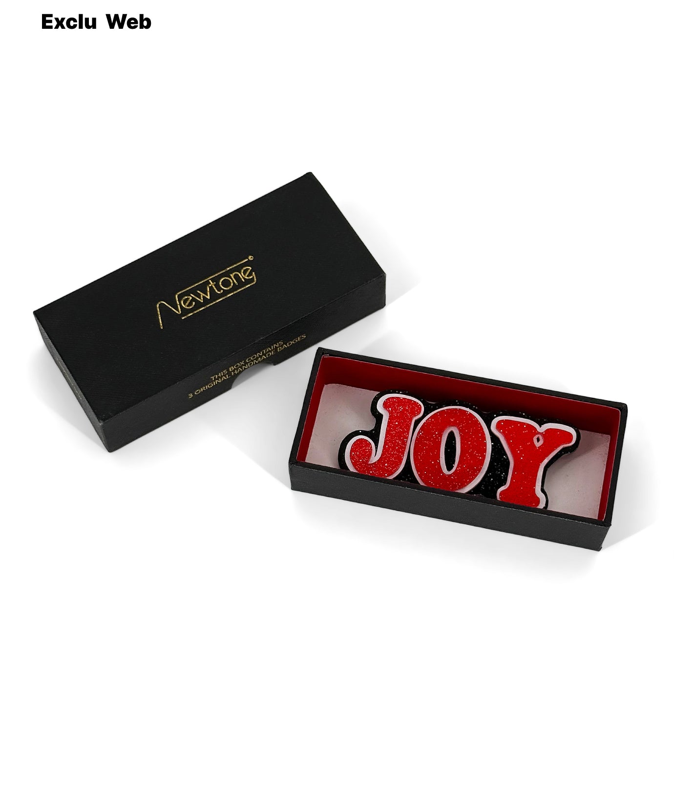 Broche red "JOY"
