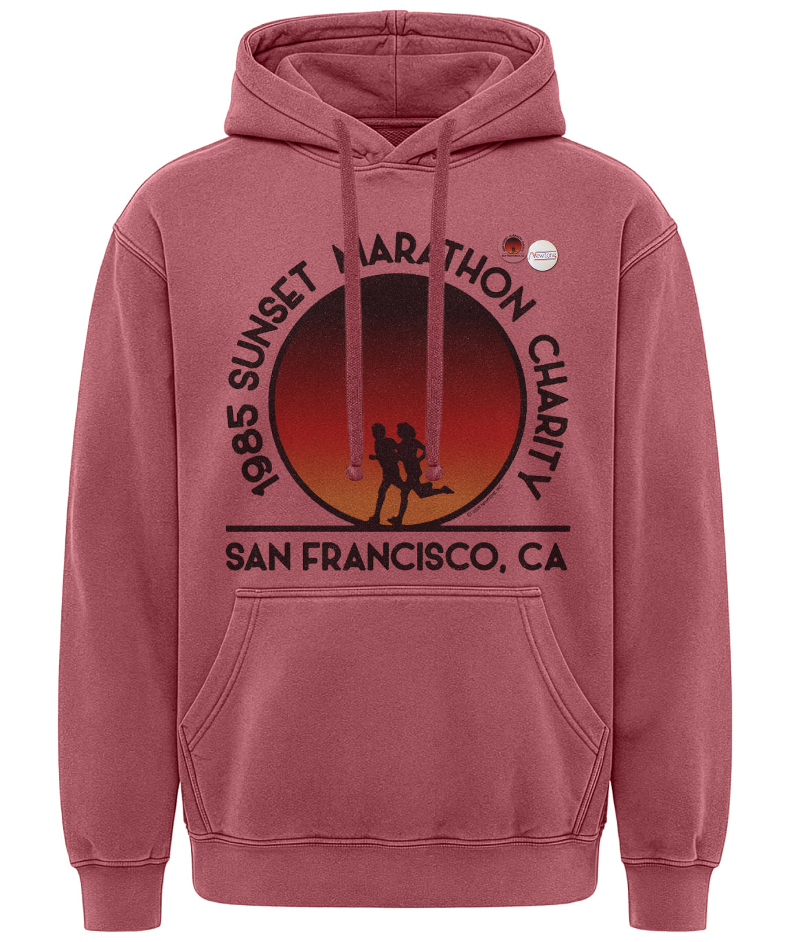 Jagger Hoodie brick "SF MARATHON"
