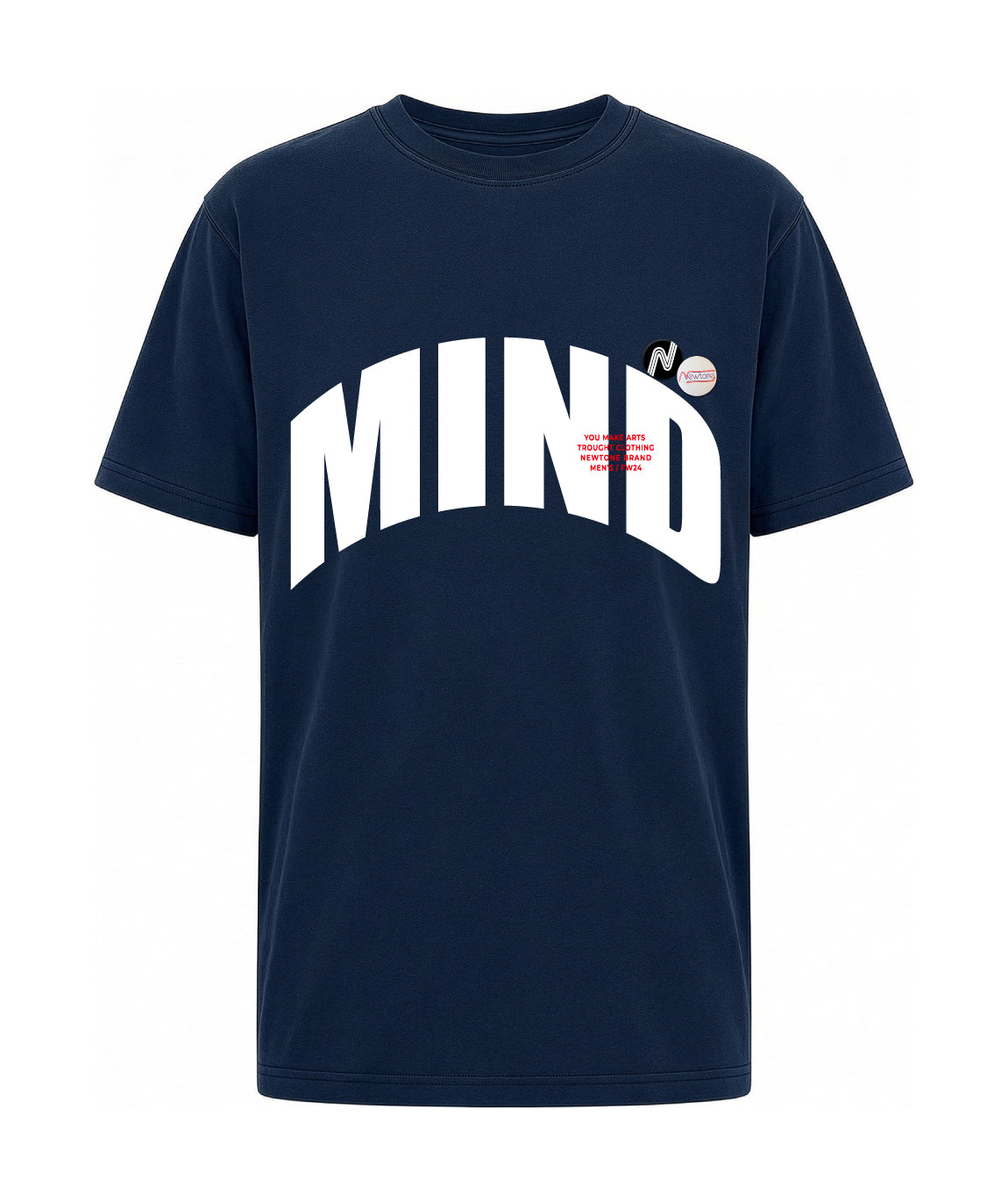 Navy blue "ARTS" trucker T-shirt