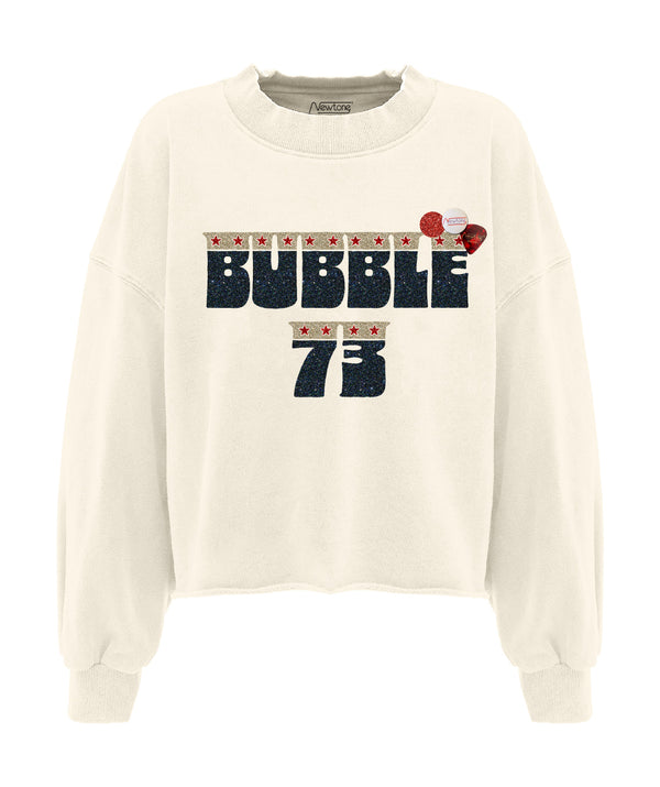 Sweatshirt crop porter natural "BUBBLE"