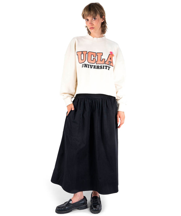 Sweatshirt crop porter natural "UNIVERSITY"